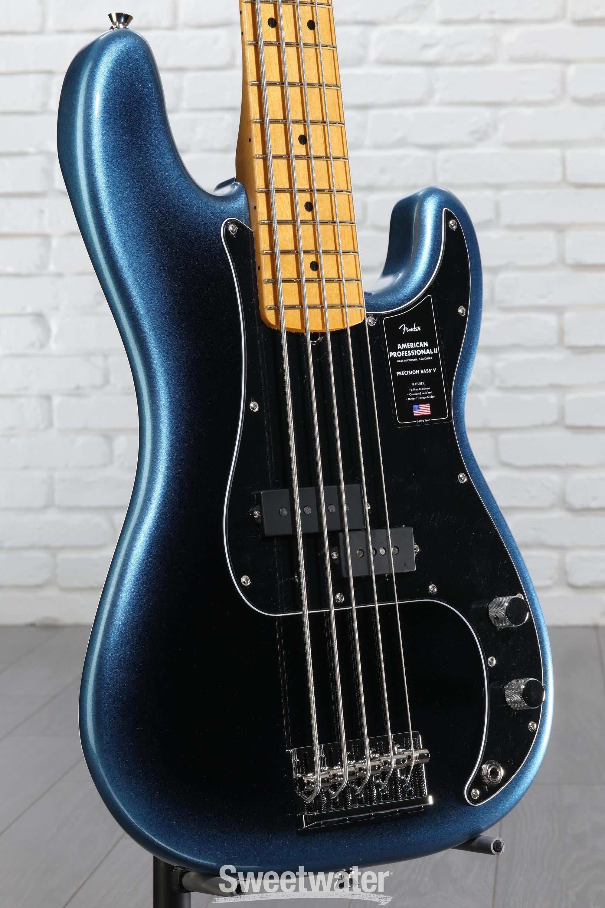 ベース Fender USA ProfessionalII PrecisionBassV Fender American Professional II Precision Bass V - Dark Night
