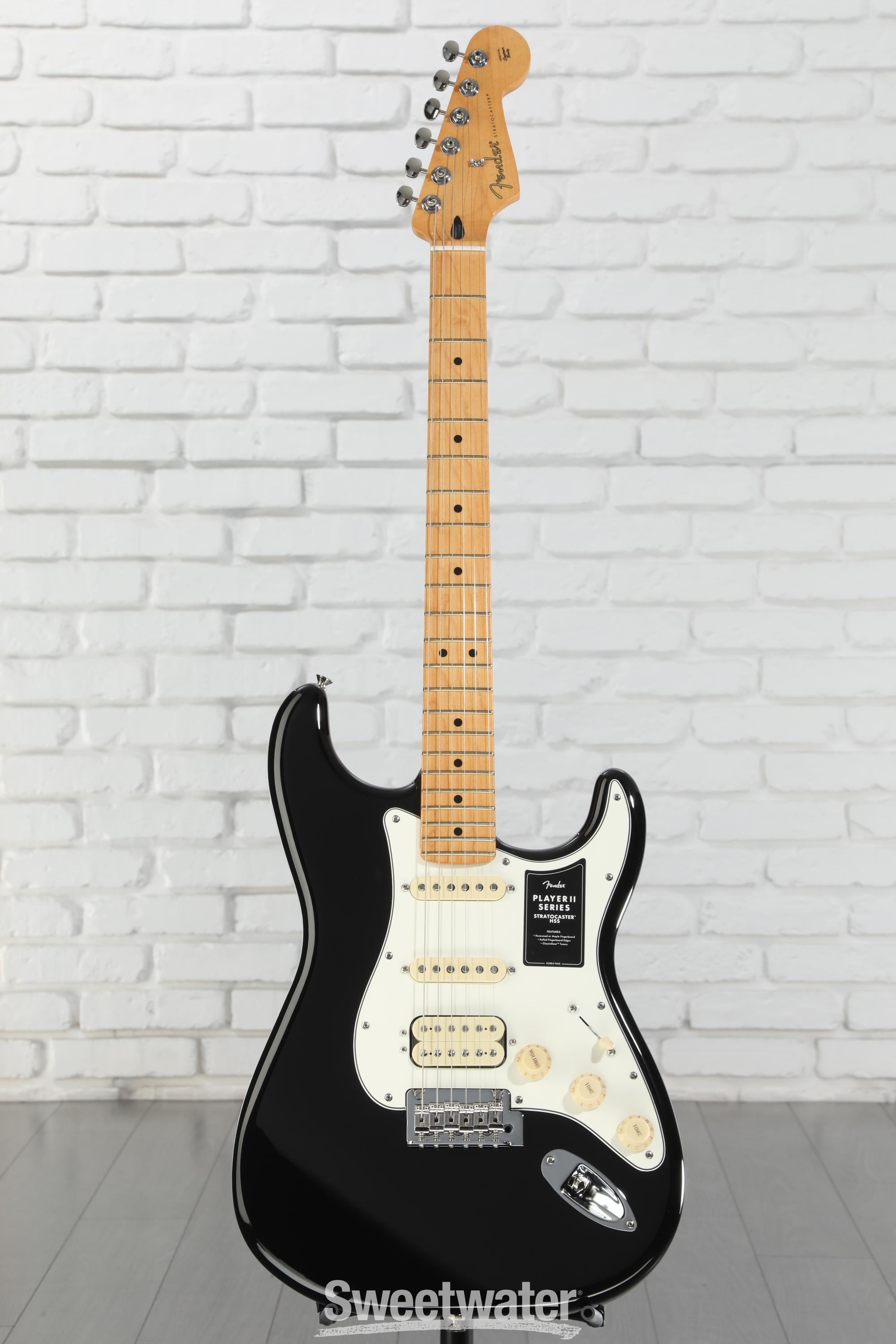 Fender Player II Stratocaster HSS Electric Guitar - Black
