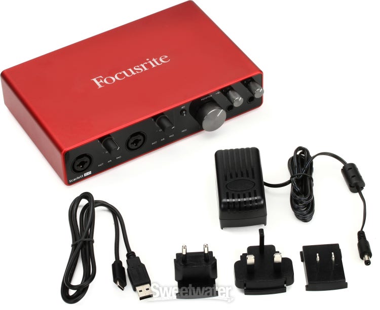 Focusrite Scarlett3 18i8 interface audio USB-C SPdif optique Midi 18  entrées 8 sorties