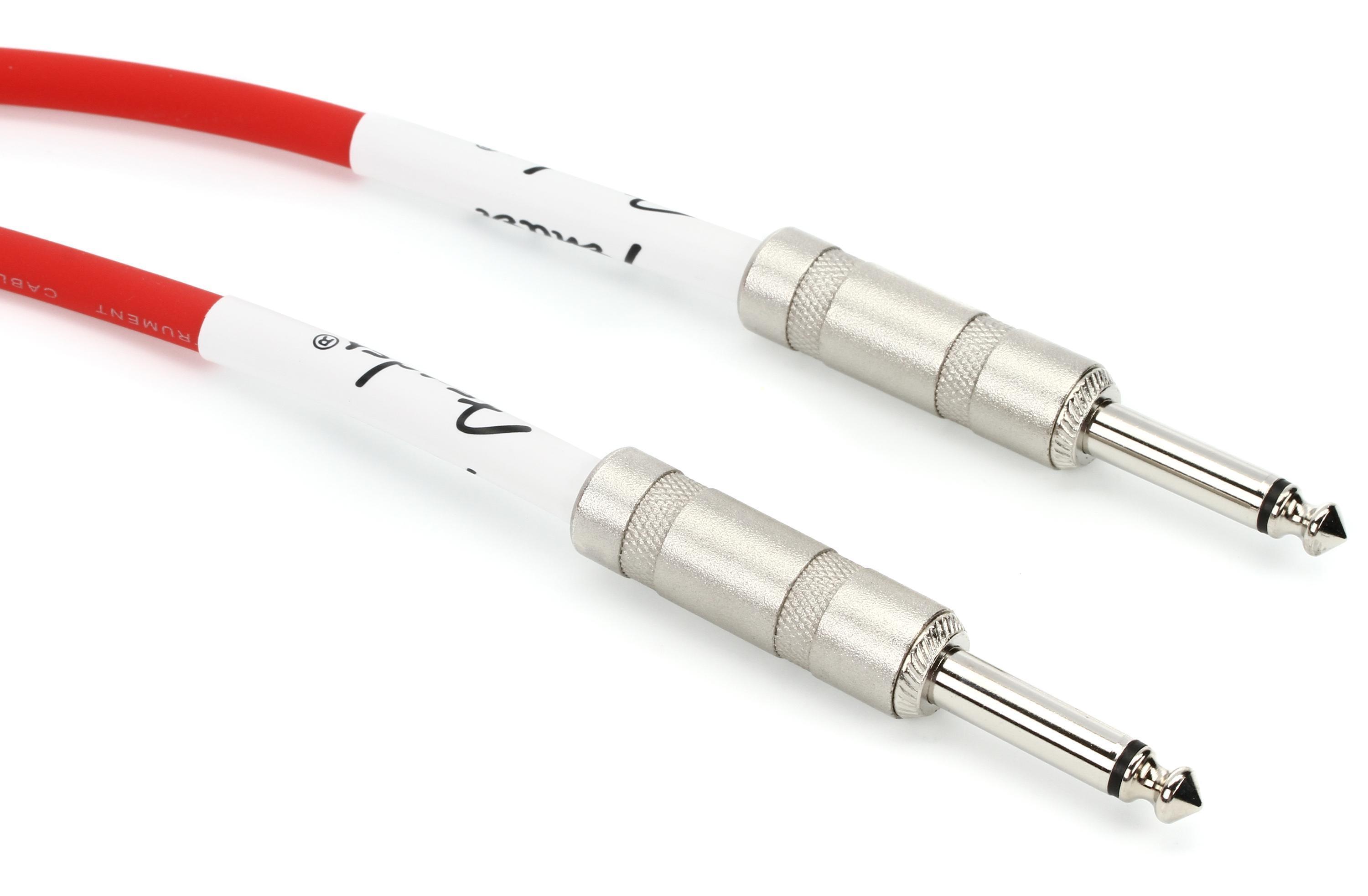 Photo of Fender Original Series Instrument Cable - 10 feet, Fiesta Red