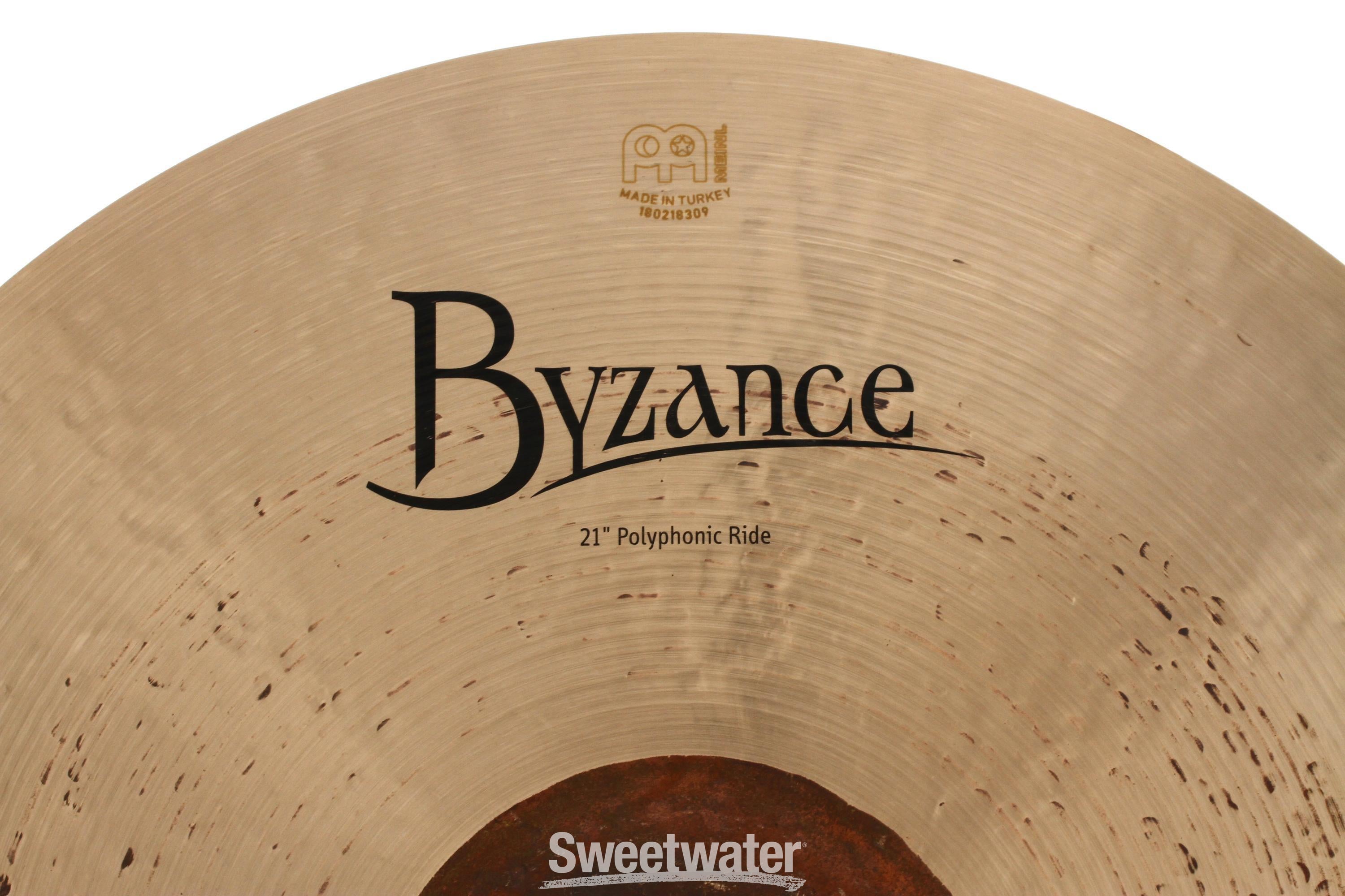 Meinl Cymbals Byzance Traditional Polyphonic Ride Cymbal - 21-inch