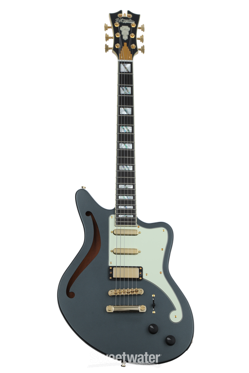 D'Angelico Deluxe Bedford SH Limited Edition Semi-hollow Electric Guitar -  Matte Charcoal