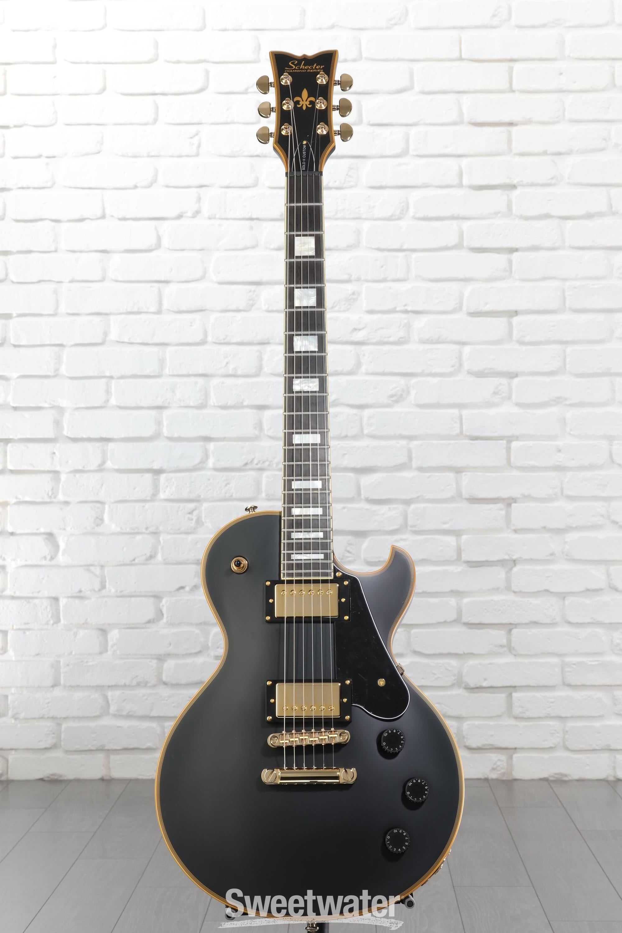 Schecter Solo-II Custom Electric Guitar - Aged Black Satin