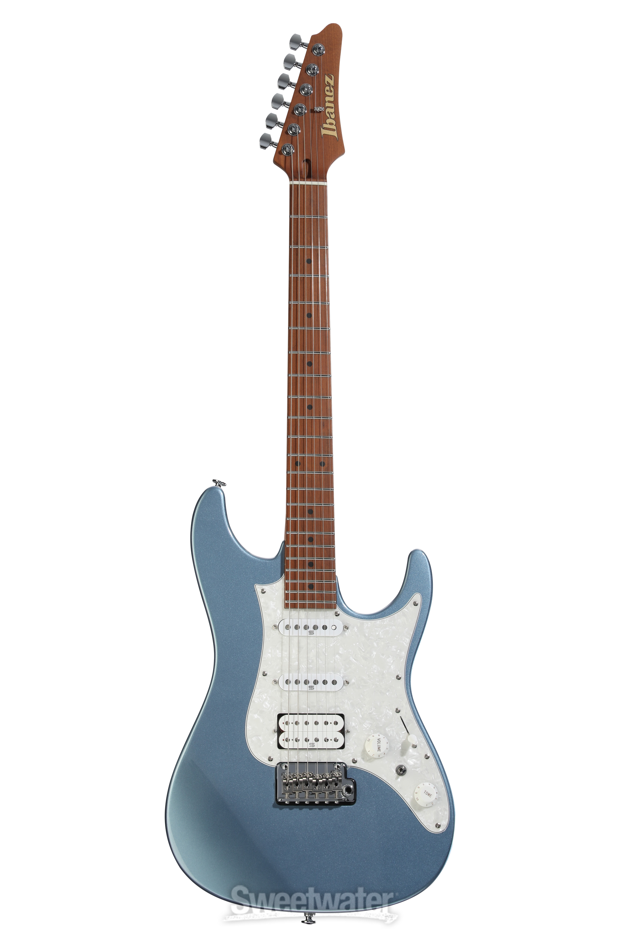 ibanez prestige AZ2204 ICM アイバニーズAZ2204 Ibanez Prestige AZ2204 - Ice Blue Metallic | Sweetwater