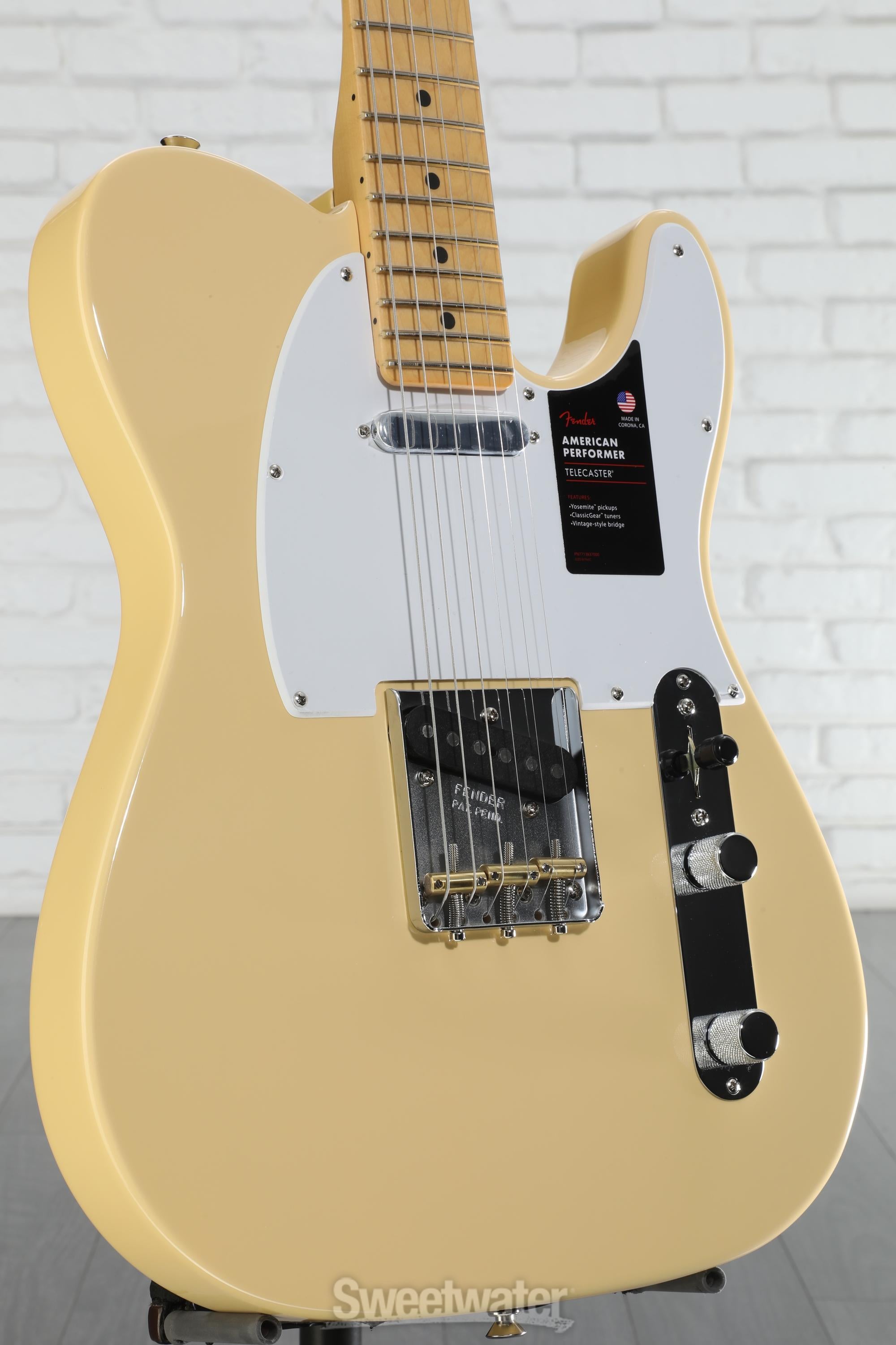USA フェンダーテレキャスターアメリカンパフォーマービンテージホワイト Fender USA American Performer Telecaster Hum Vintage White
