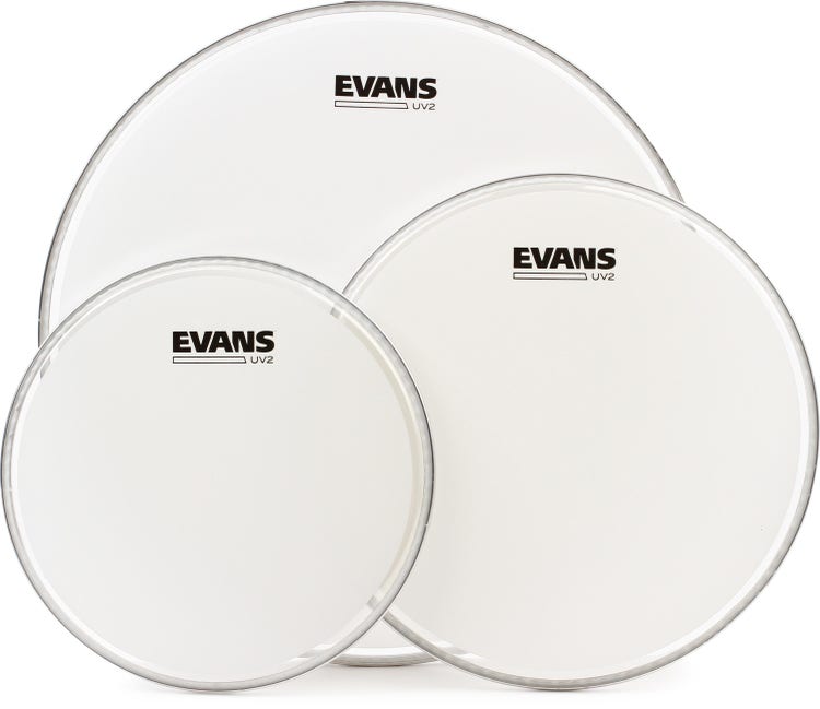 Evans UV2 Coated 3-piece Tom Pack - 10"/12"/16"