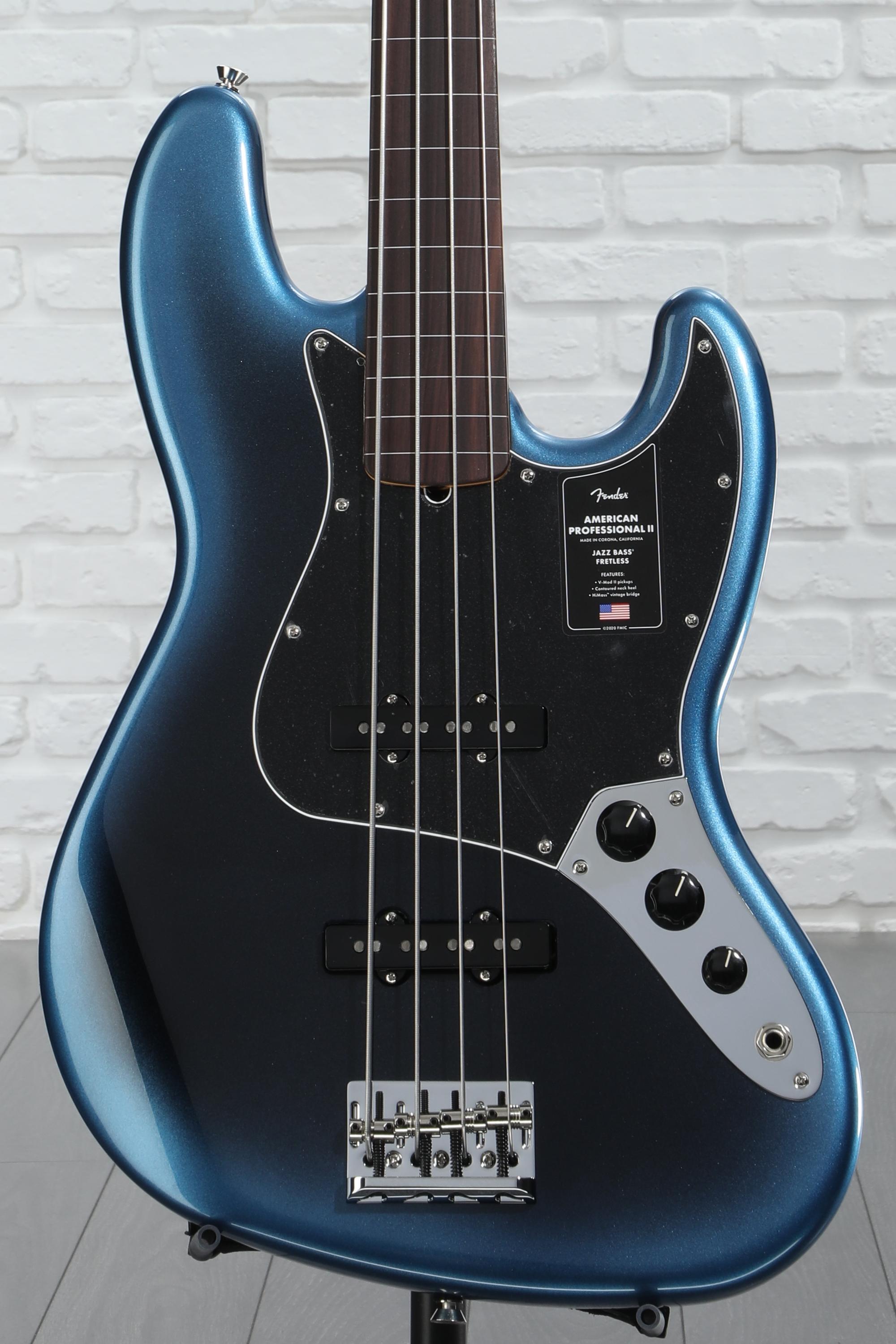 Fender American Professional II Jazz Bass Fretless - Dark Night