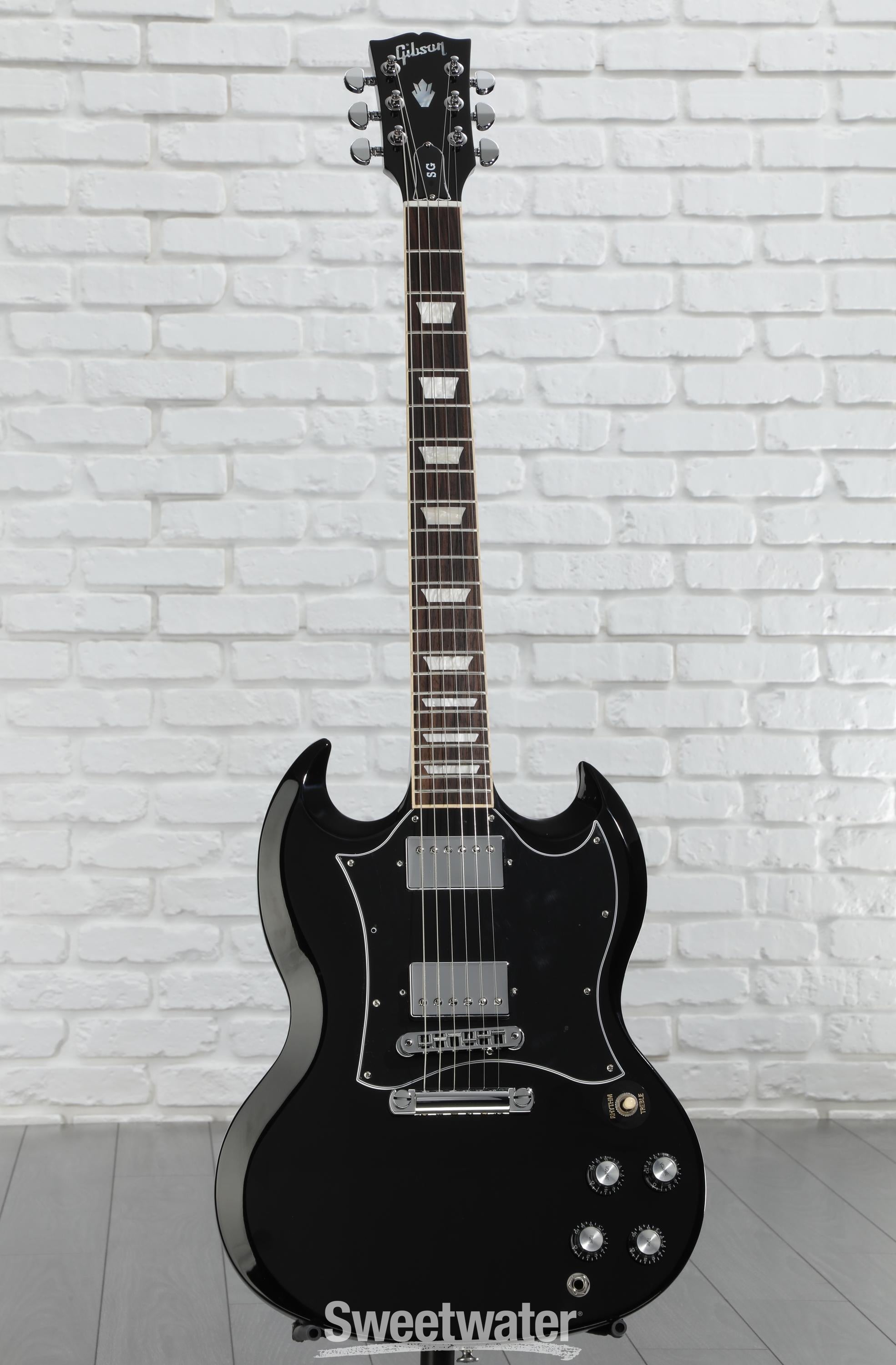 【izk】Gibson SG standard ebony、BLACK Gibson SG Standard Ebony – Detroit Guitar