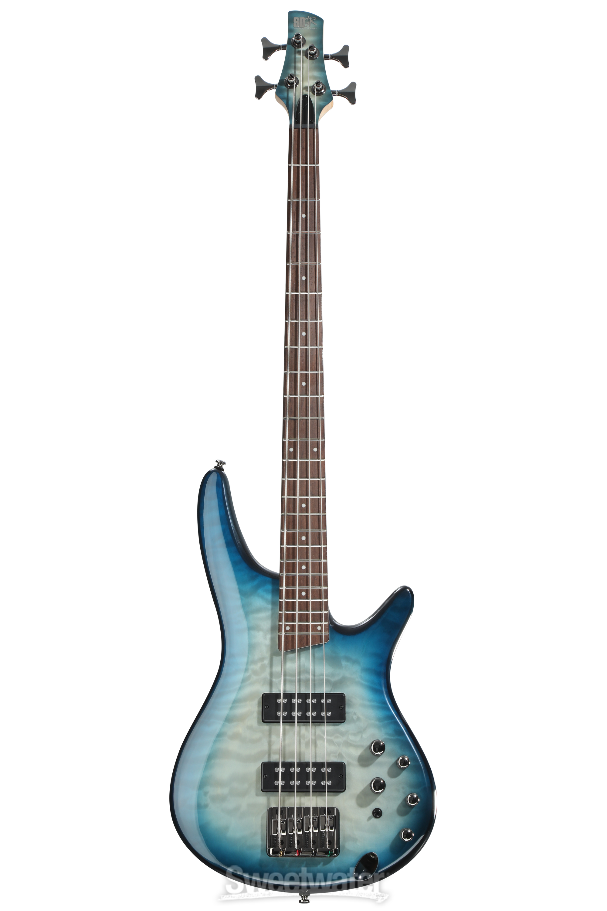 Ibanez SR Standard SR400EQM Bass Guitar - Stained Cosmic Blue