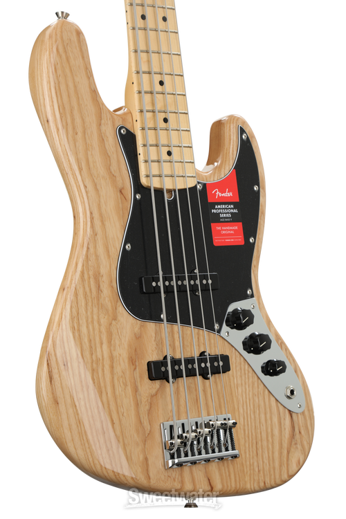 Fender American Professional Jazz Bass V - Natural with Maple