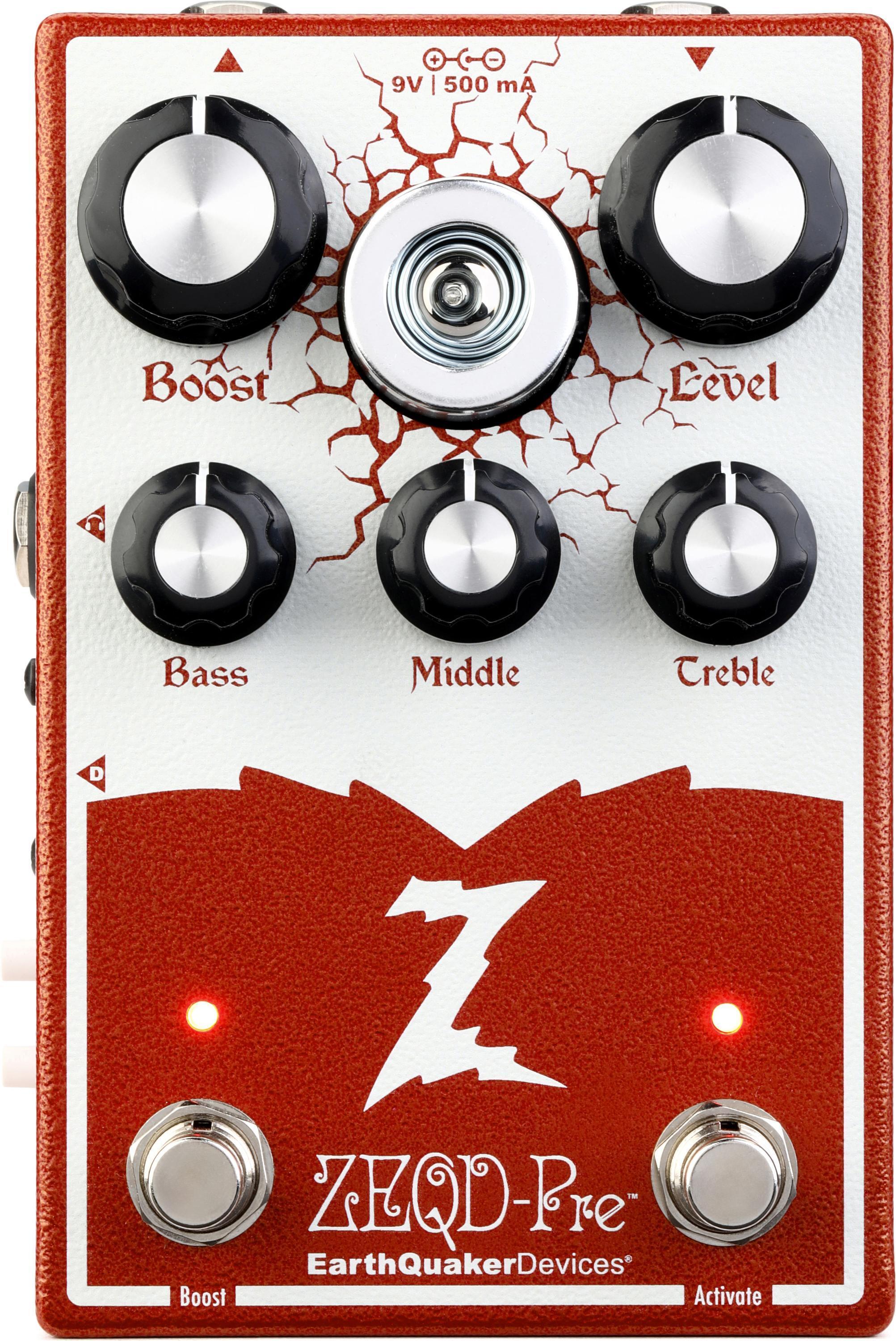 EarthQuaker Devices ZEQD-Pre Preamp Pedal - Garnet Red, Sweetwater
