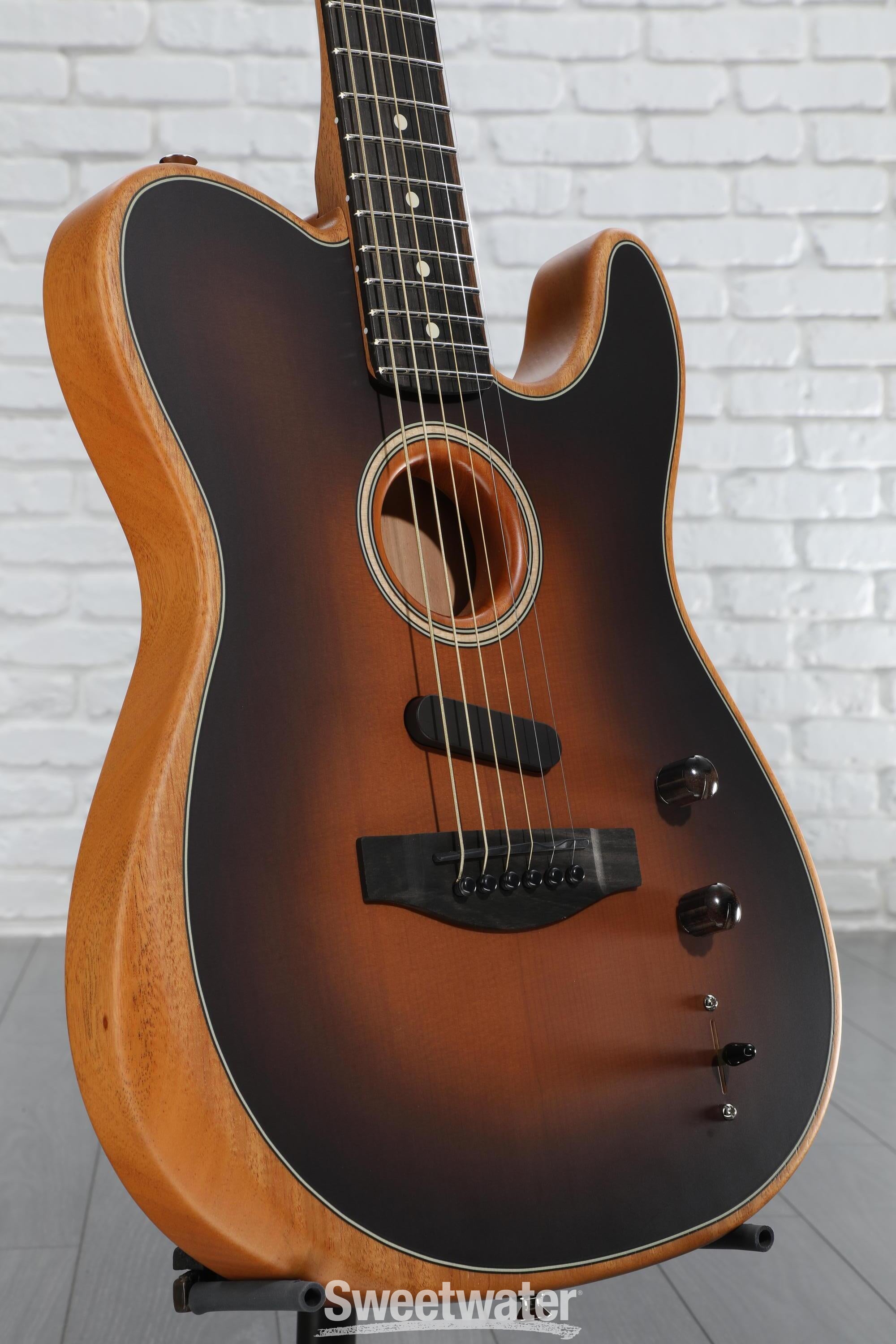 ギター Fender American Acoustasonic TELECASTER Amazon.com: Fender American Acoustasonic Telecaster Acoustic