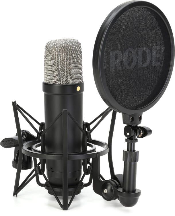 Rode NT1 Signature Series Condenser Microphone Vocalist Bundle - Black