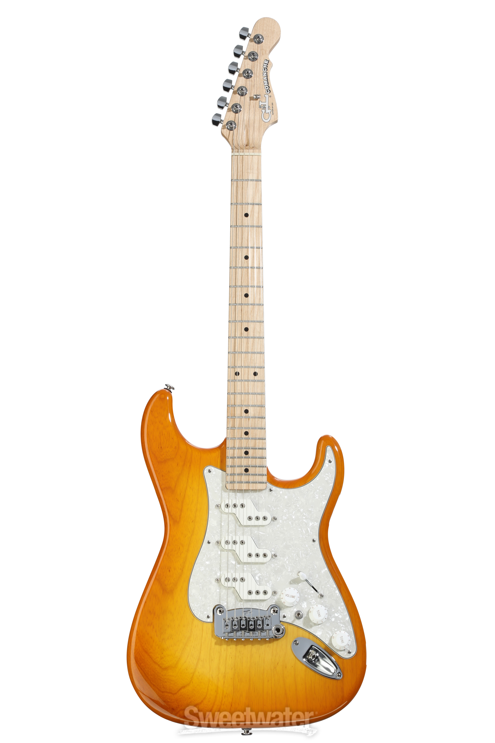 G&L Fullerton Deluxe Comanche Electric Guitar - Honeyburst