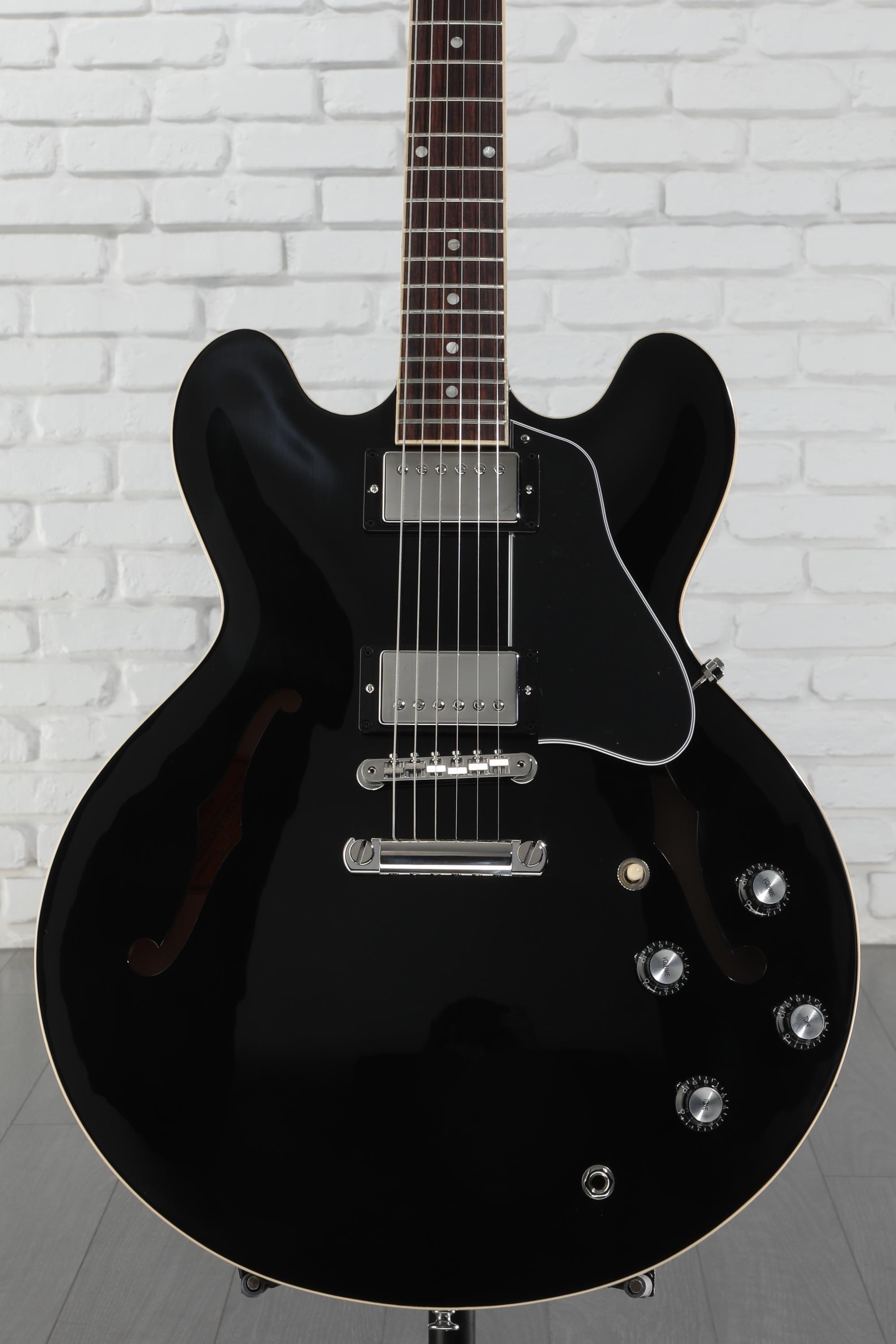 ギター Gibson ES-335 Ebony Gibson ES-335 Semi-hollow body Electric Guitar - Vintage