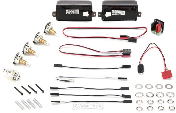 EMG JH James Hetfield "Het" Active Humbucker Guitar Pickup Set - Black Chrome