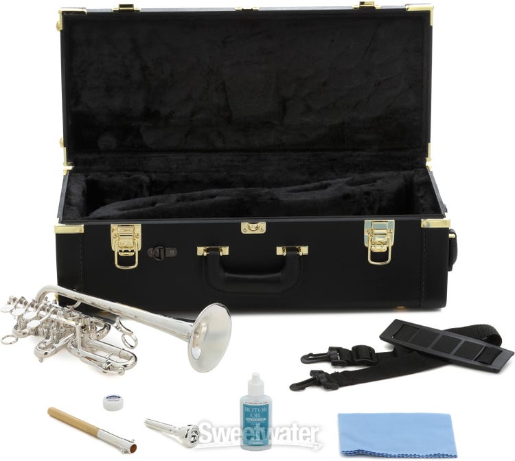Bb/A Brass Finishing Piccolo Trumpet With Free Case+Mouthpiece