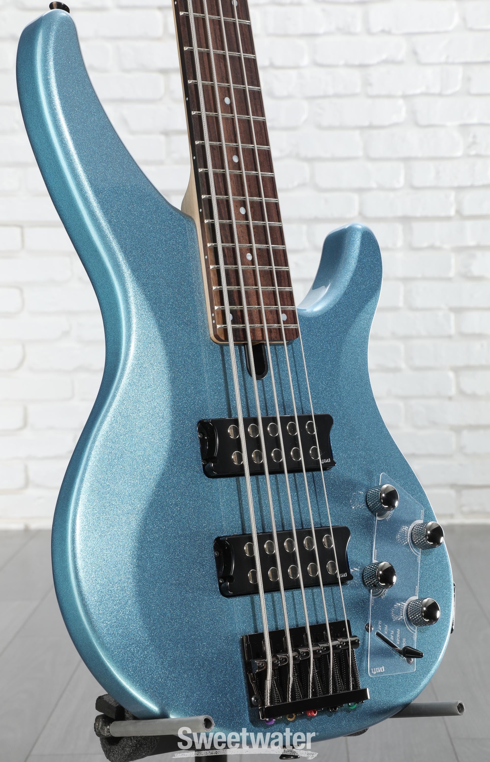 Yamaha TRBX305 5-string Bass Guitar - Factory Blue | Sweetwater