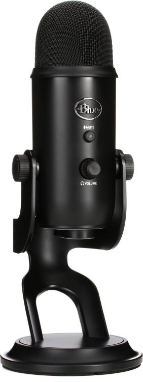 Blue Microphones Yeti Multi-pattern USB Condenser Microphone - Blackout