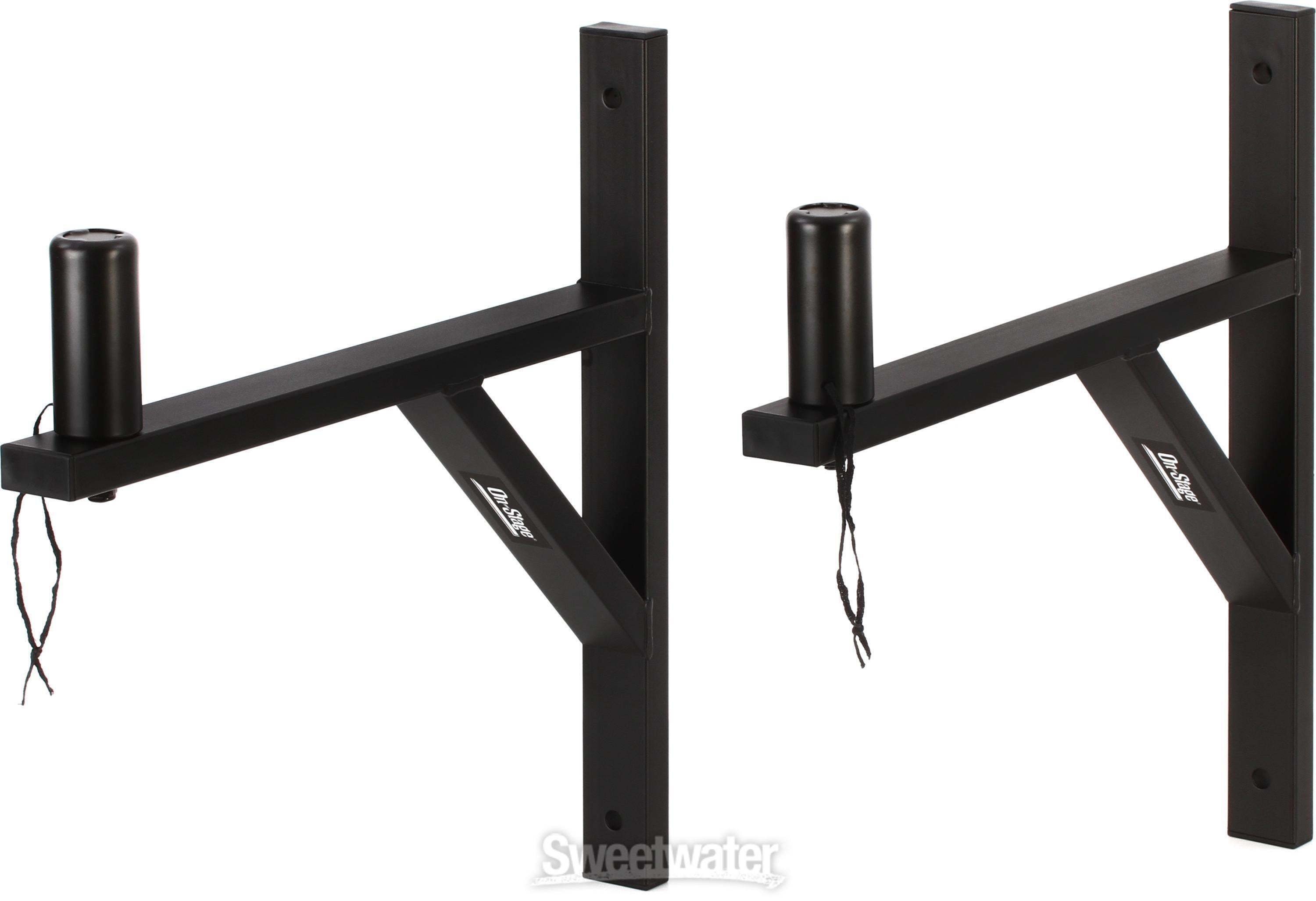 On-Stage SS7914B Wall Mount Speaker Bracket (pair) | Sweetwater