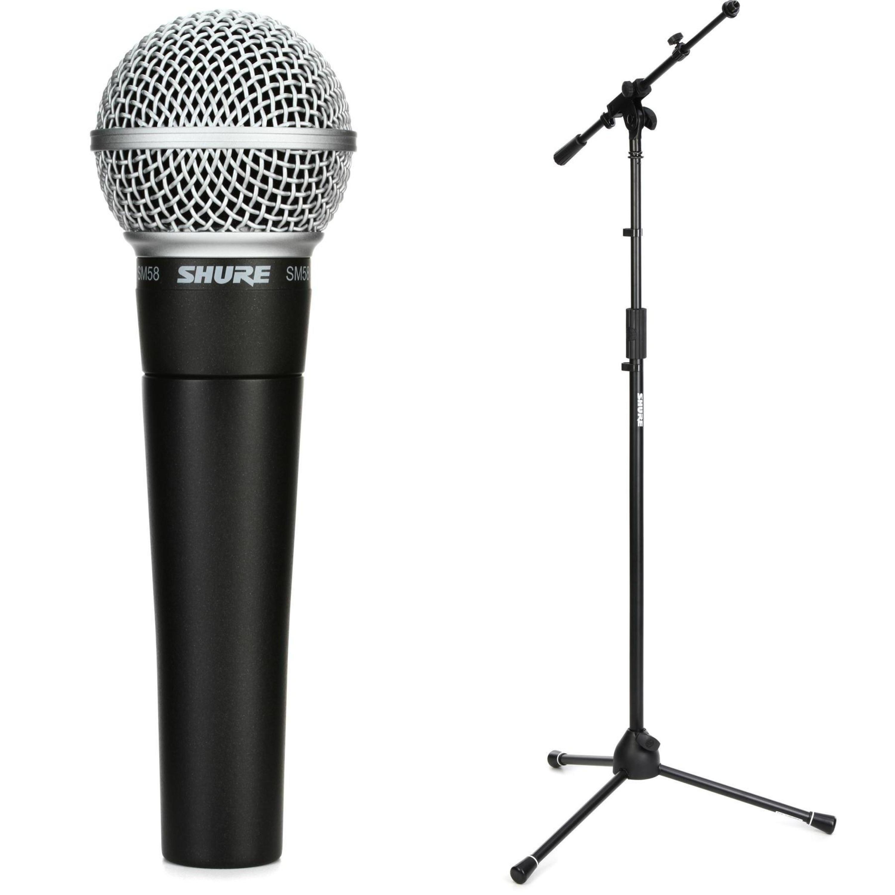Shure SM58 Cardioid Dynamic Vocal Microphone with Tripod