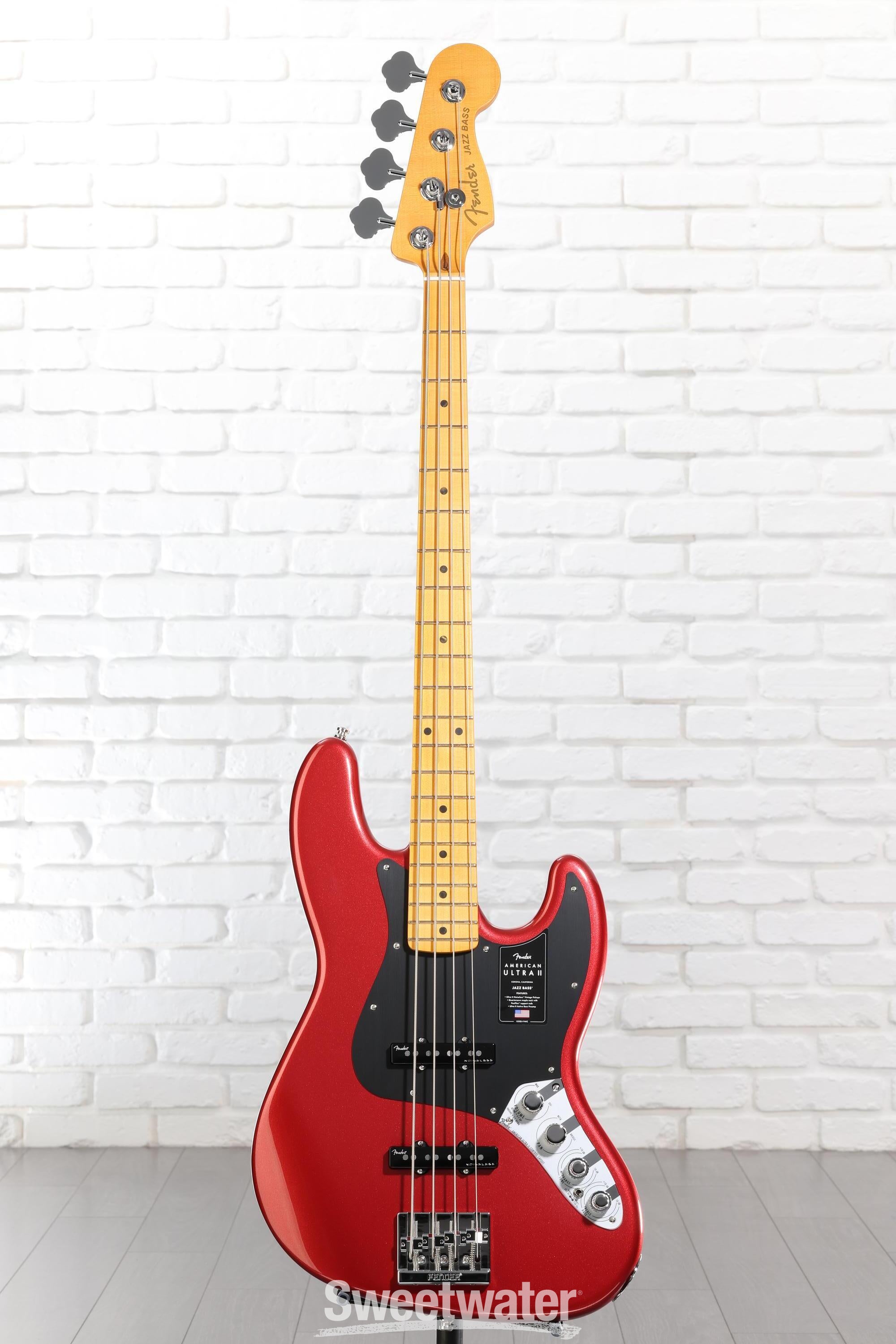 Fender American Ultra II Jazz Bass - Sinister Red, Maple