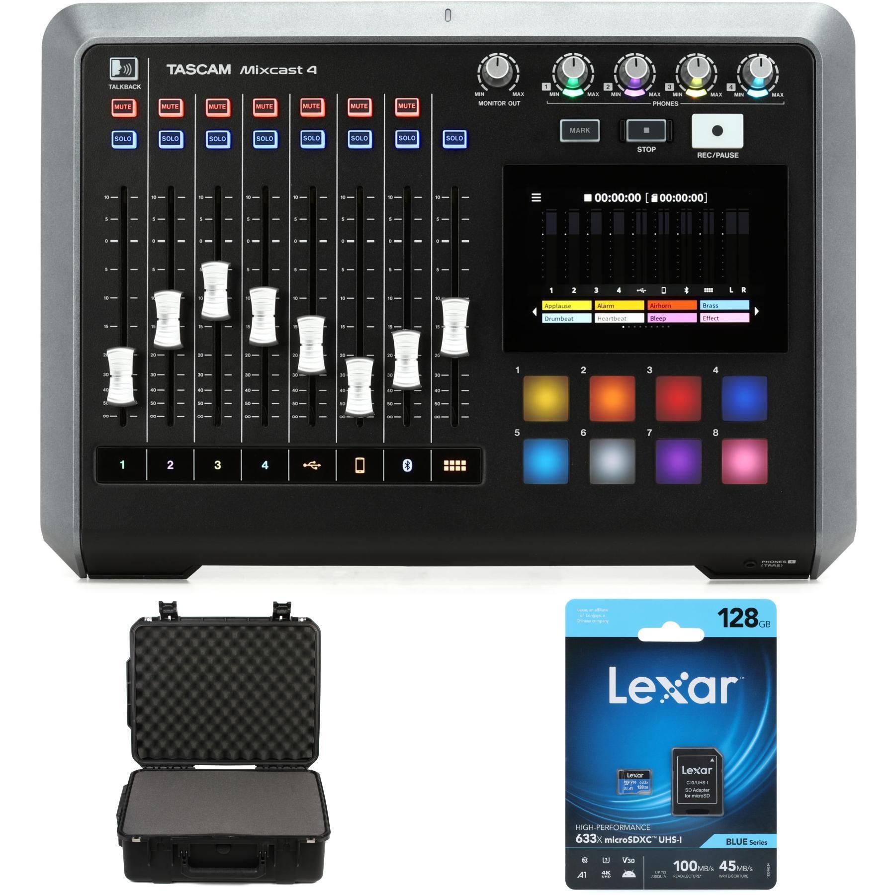 TASCAM Mixcast 4 Travel Bundle | Sweetwater