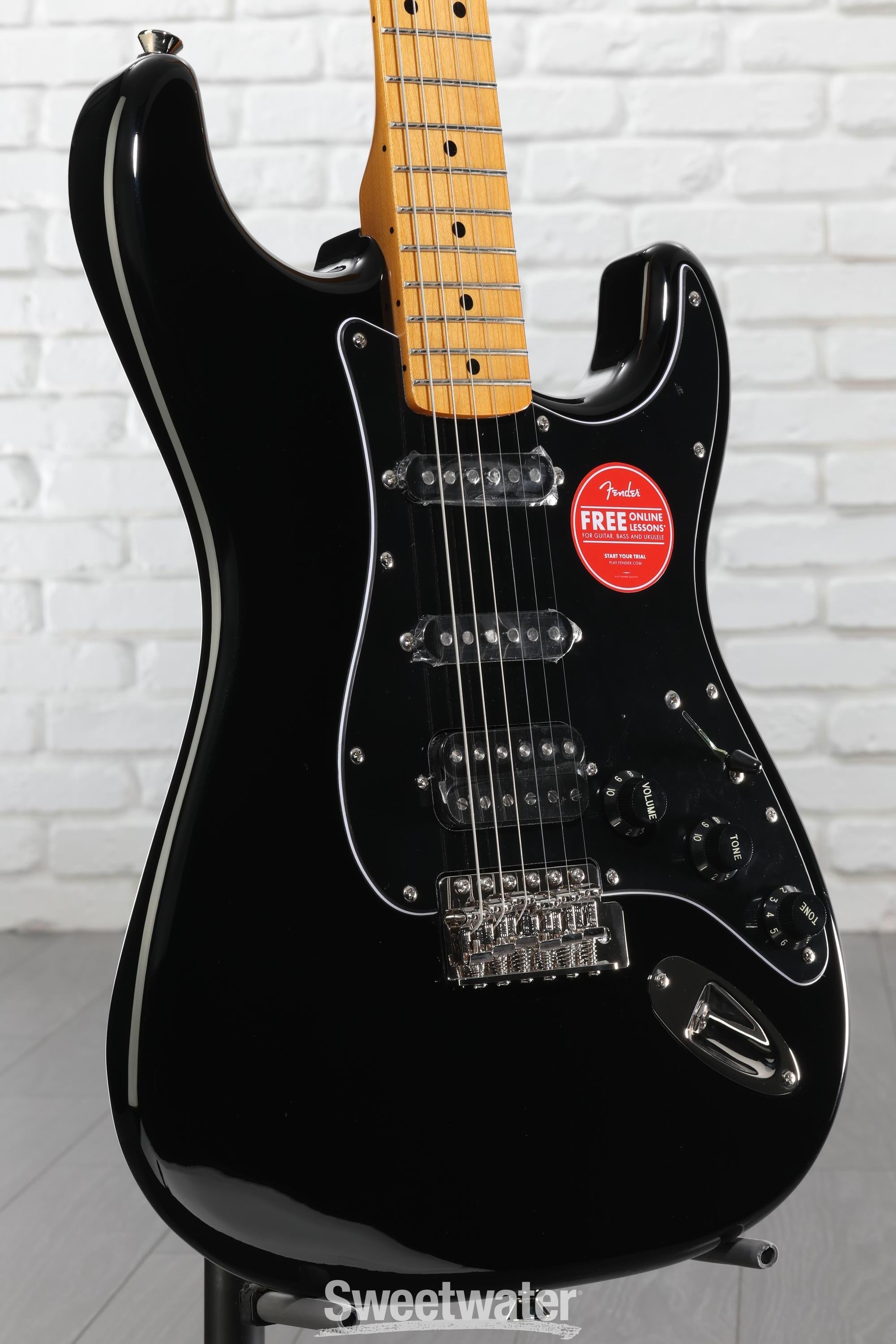 Squier Classic Vibe '70s Stratocaster HSS - Black with Maple