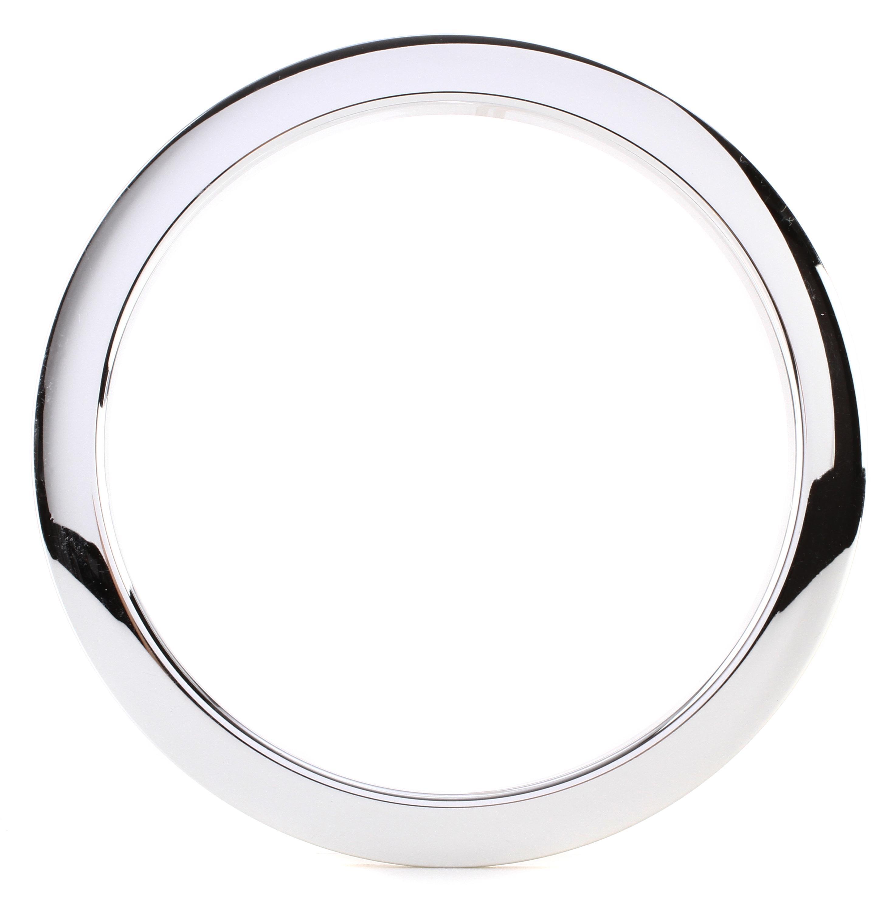 Bass Drum O's Port Hole Ring with Cutter 5" Chrome Sweetwater