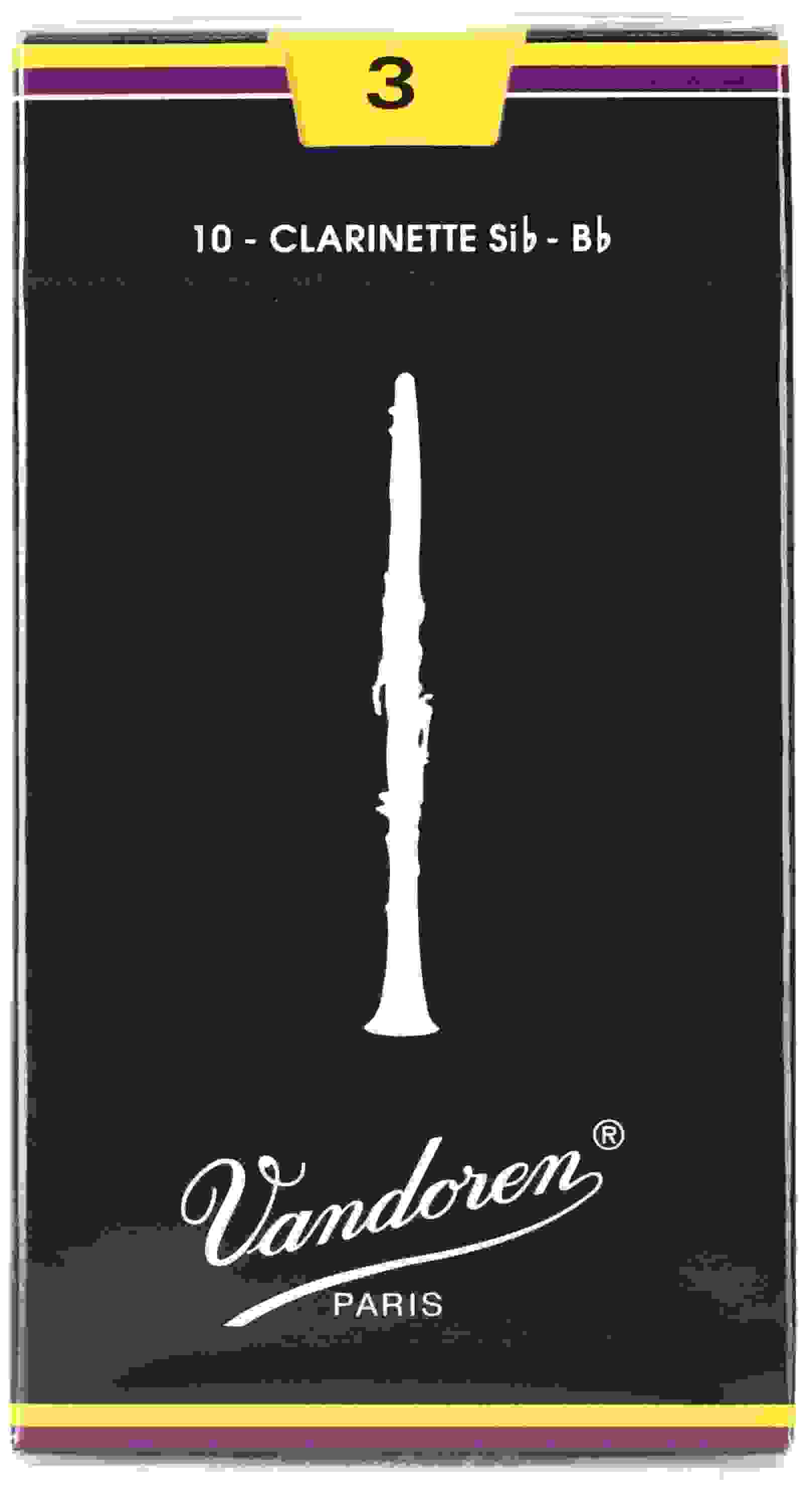 Vandoren CR103 Traditional Bb Clarinet Reed - 3.0 (10-pack)