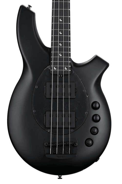 Ernie Ball Music Man Bongo 4 Bass Guitar - Stealth Black | Sweetwater