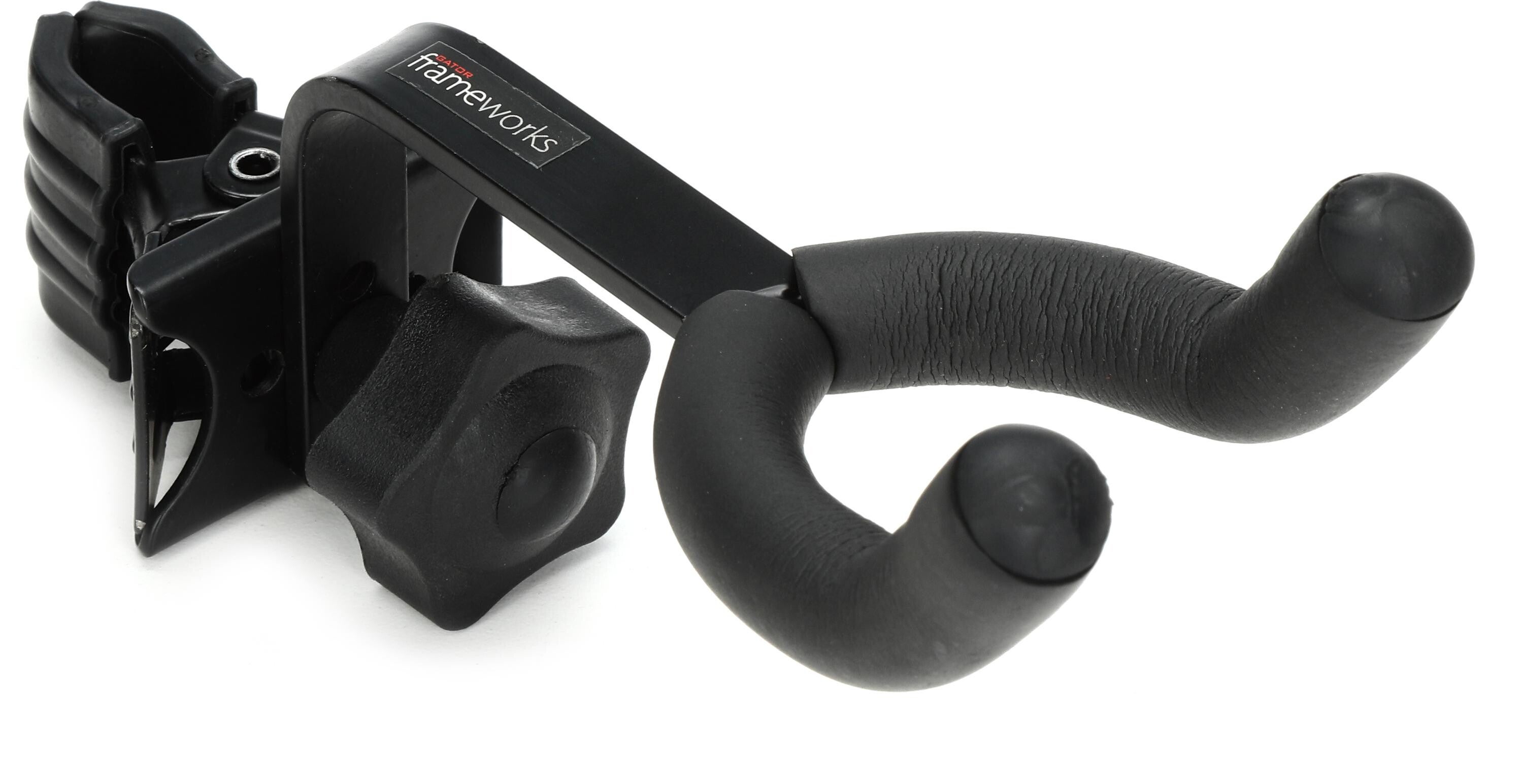 Photo of Gator Frameworks GFW-MICUKE-HNGR Uke/Mando Hanger Attachment with Clamp for Mic Stand