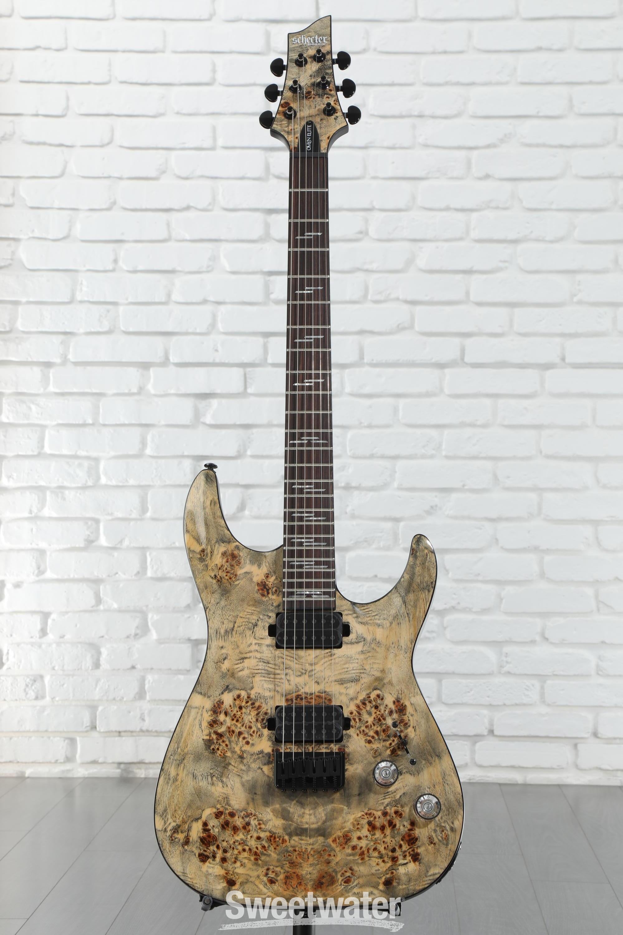 Schecter Omen Elite-6 Electric Guitar - Charcoal | Sweetwater