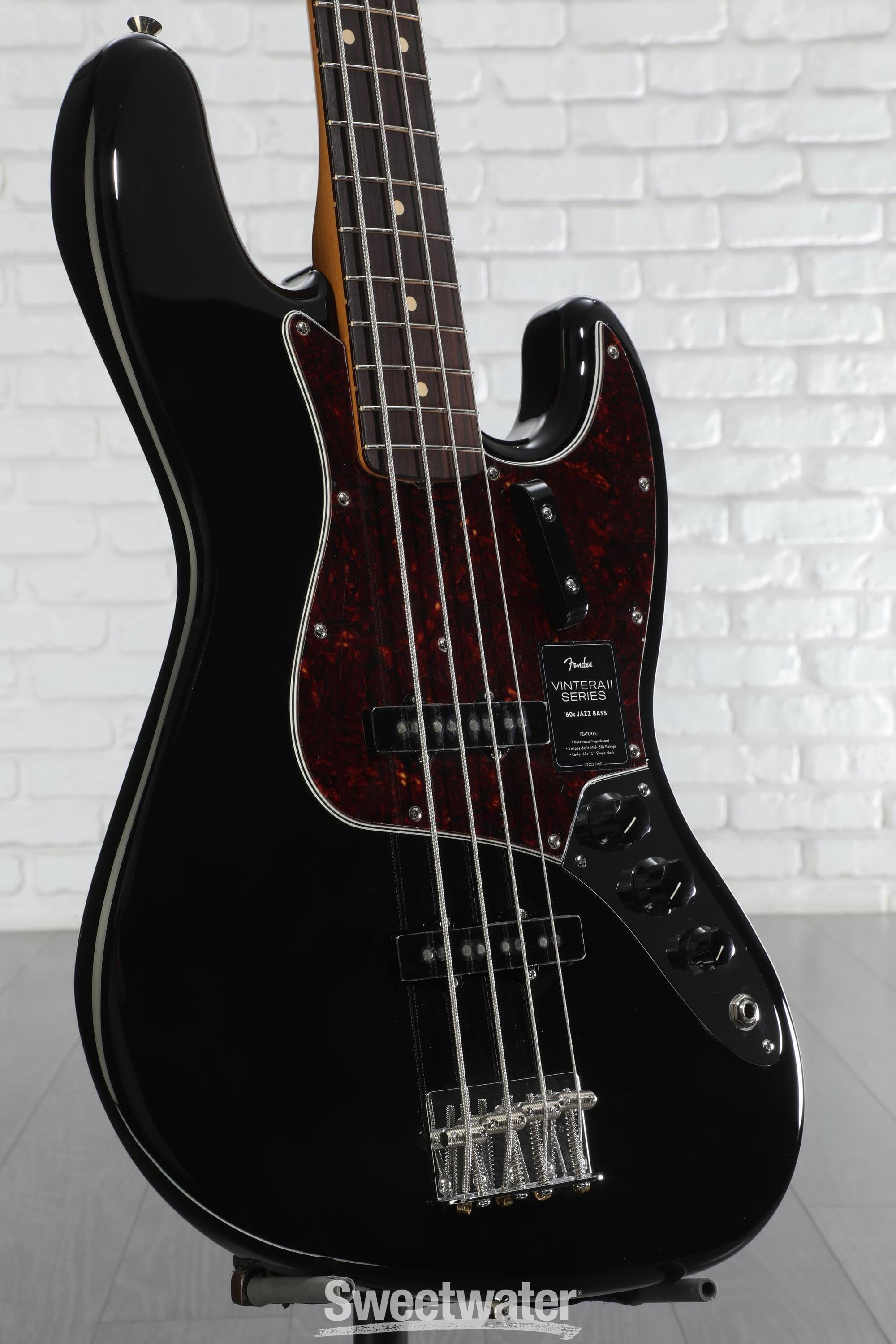 Fender Vintera II '60s Jazz Bass - Black with Rosewood