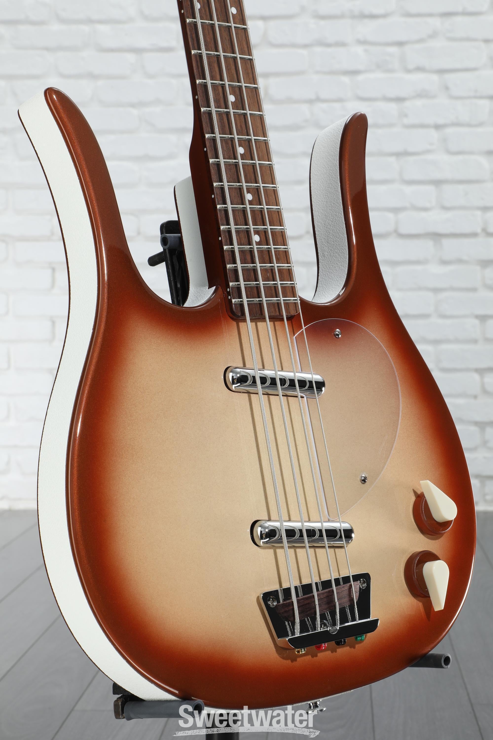 Danelectro Longhorn Bass Guitar - Copper Burst | Sweetwater
