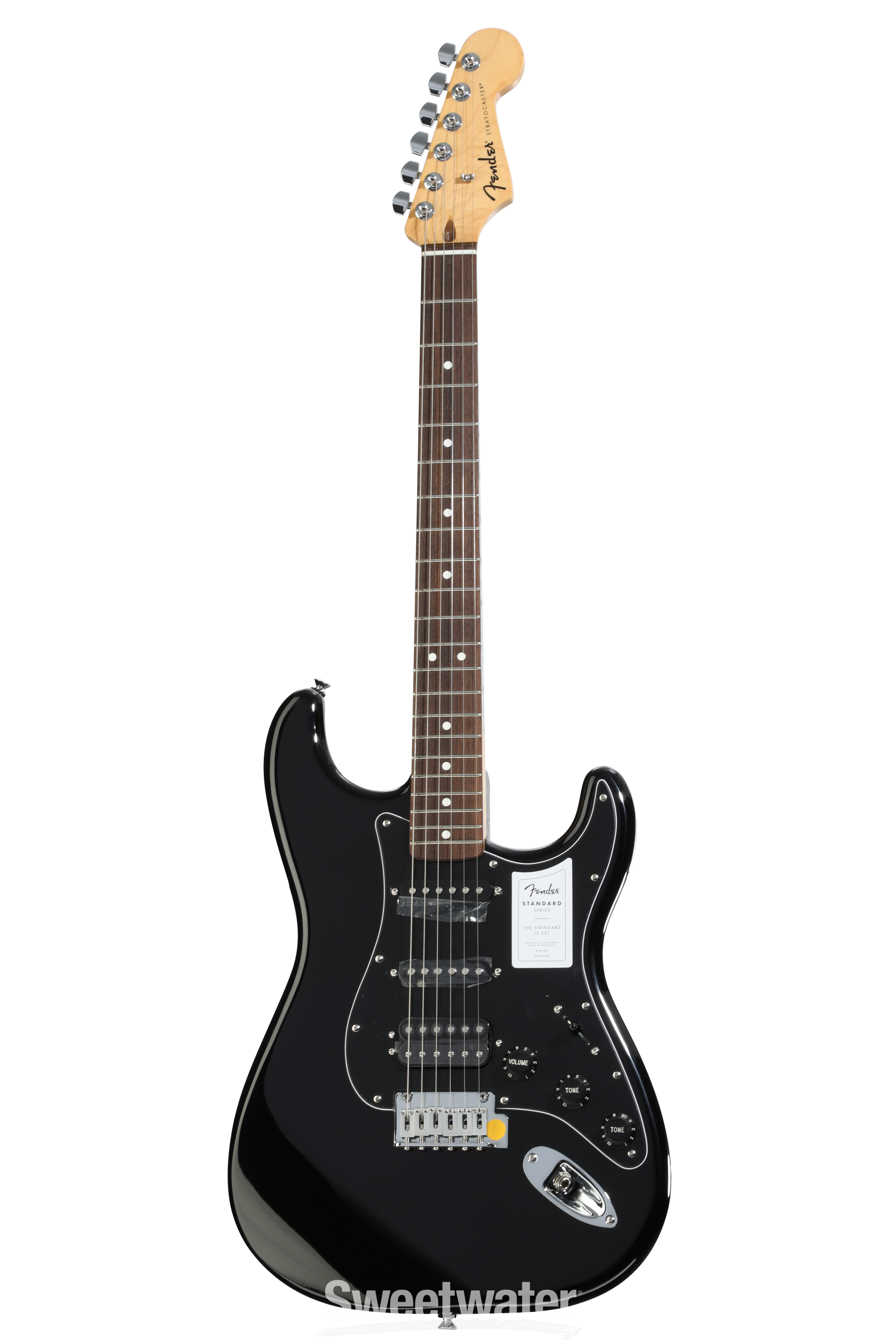 Fender Standard Stratocaster HSS Electric Guitar - Black | Sweetwater