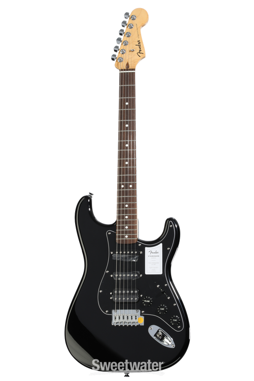 Fender Standard Stratocaster HSS Electric Guitar - Black | Sweetwater