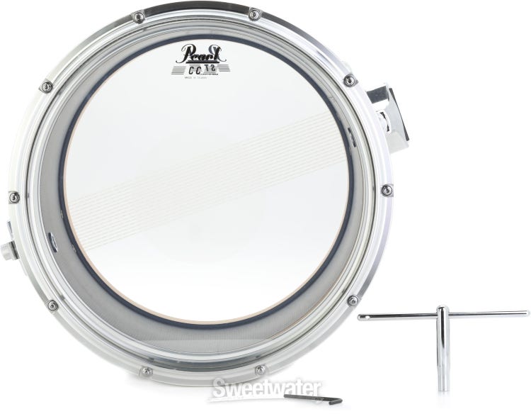 Pearl Championship CarbonCore FFX Marching Snare Drum - 14 x 12 inch -  Piano Black Lacquer