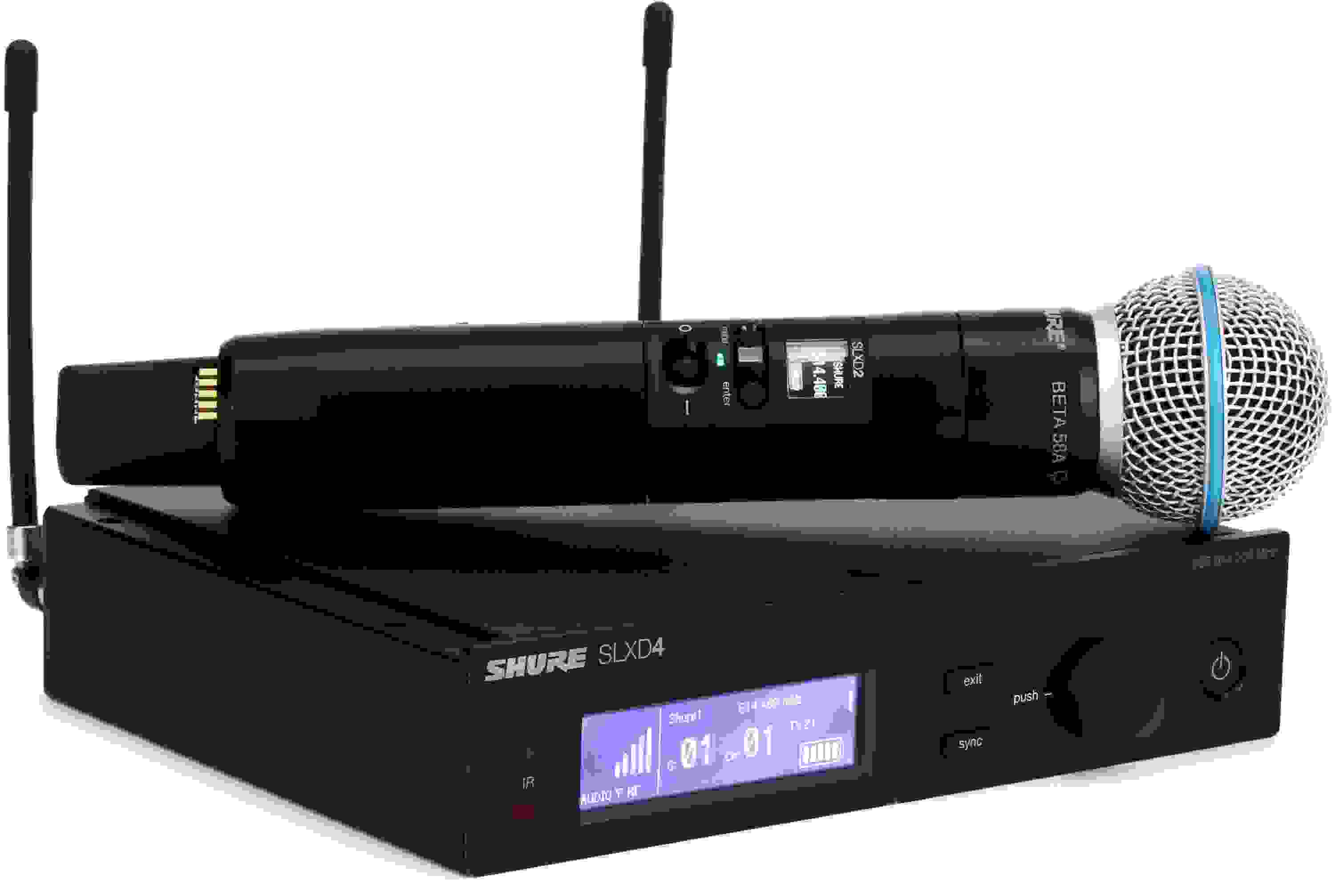 Shure SLXD24/B58 Digital Wireless Handheld Microphone System H55 Band