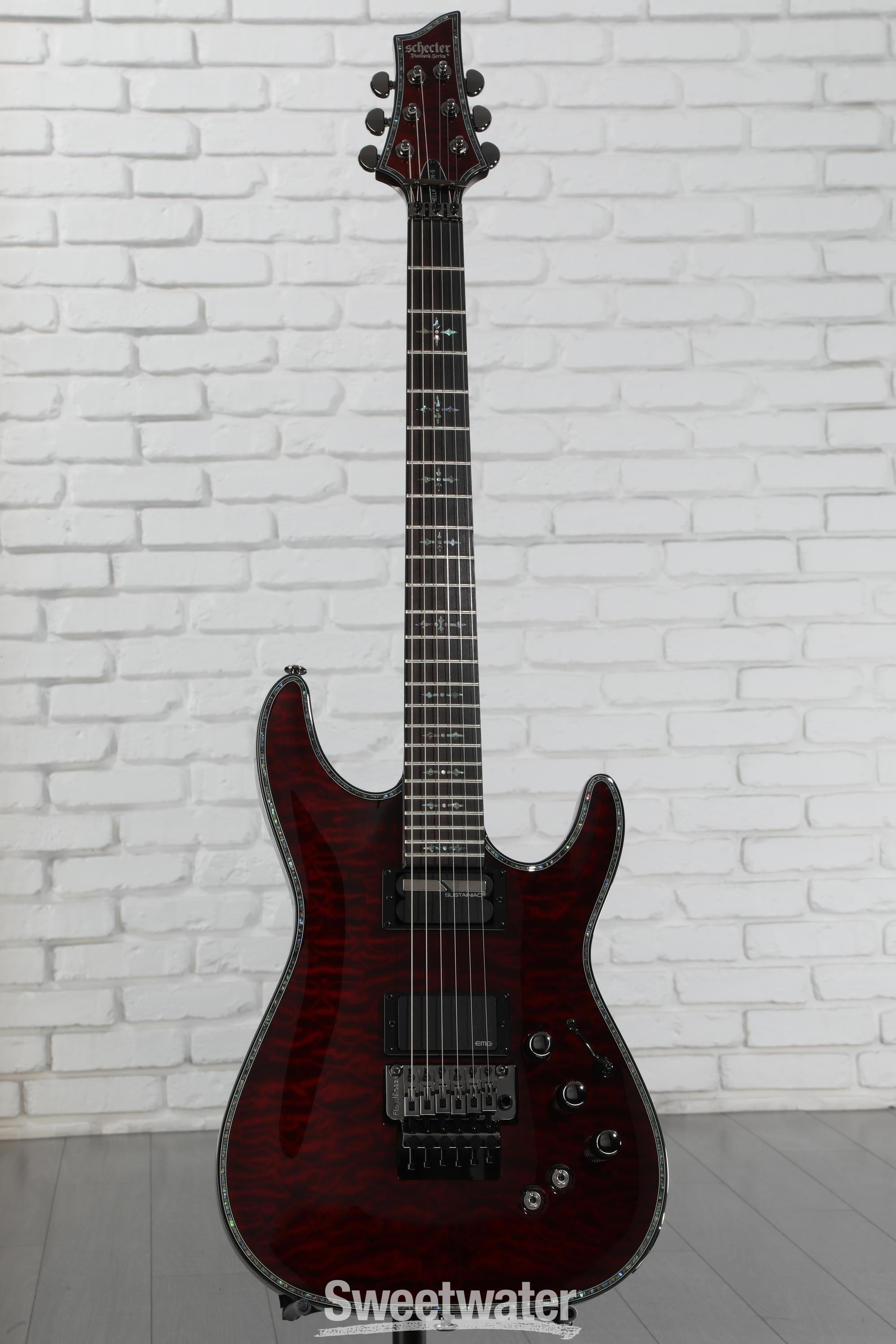 Schecter Hellraiser C-1 FR-S Electric Guitar - Black Cherry