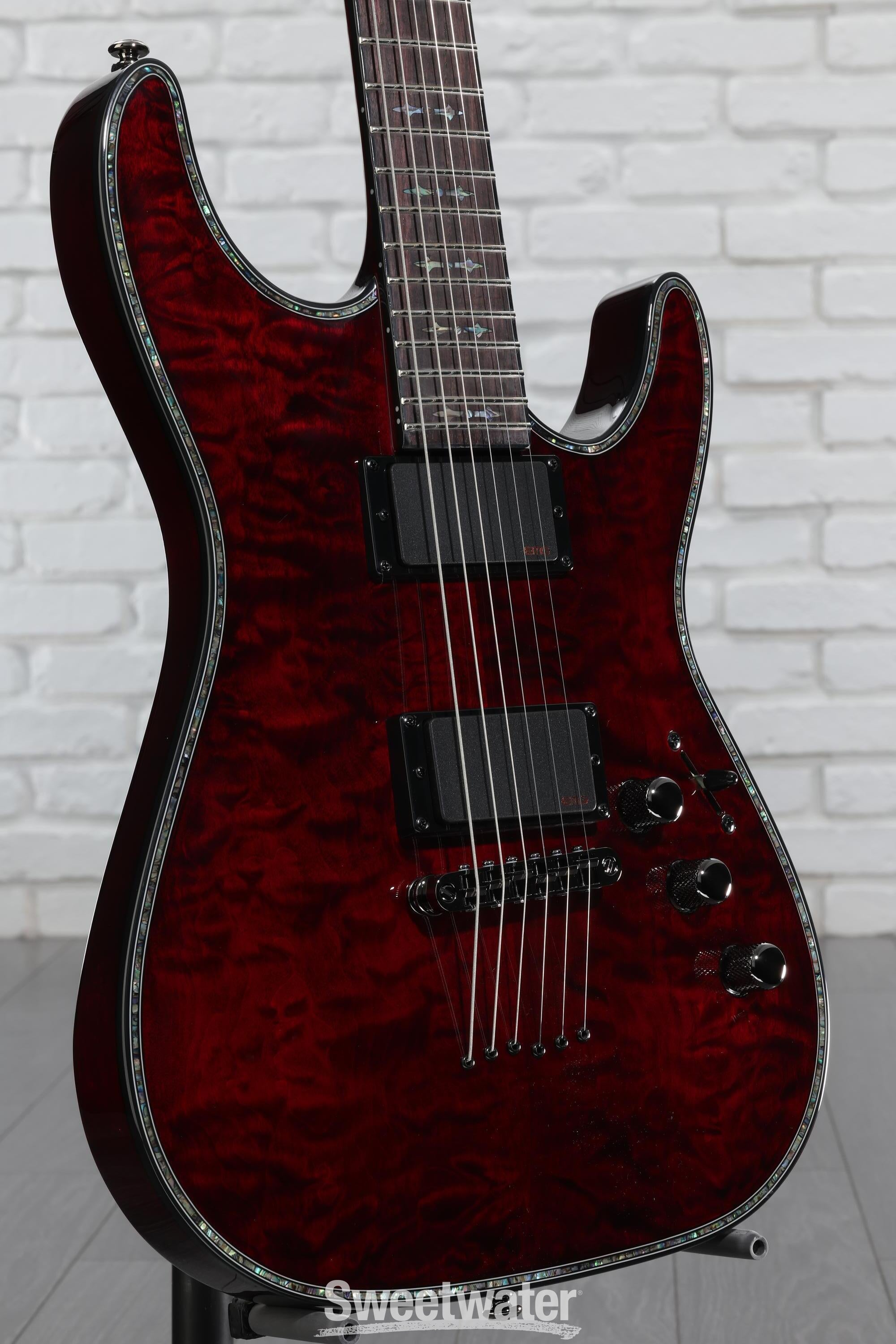 Schecter Hellraiser C-1 Electric Guitar - Black Cherry