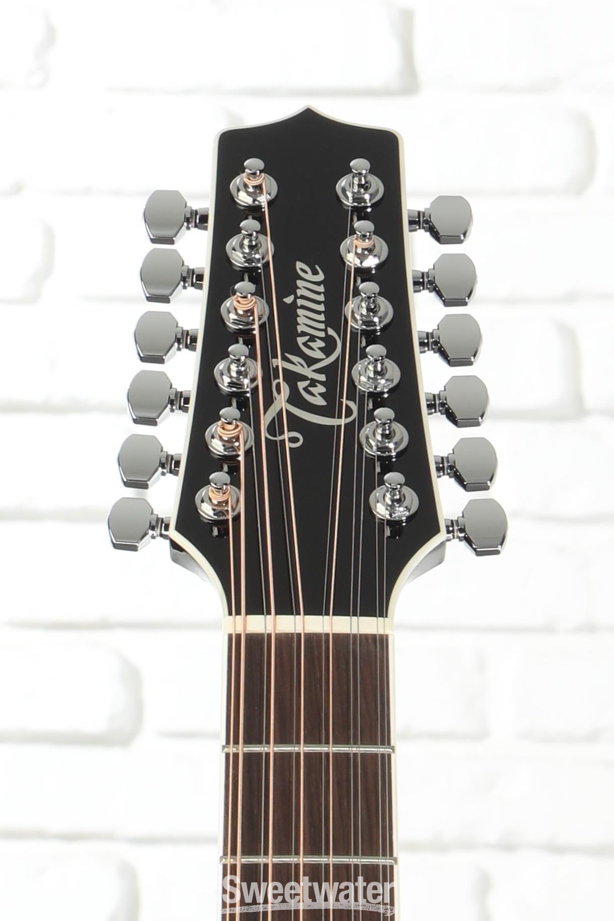 Takamine Legacy JEF381SC Dreadnought 12-string Acoustic-electric Guitar - Black