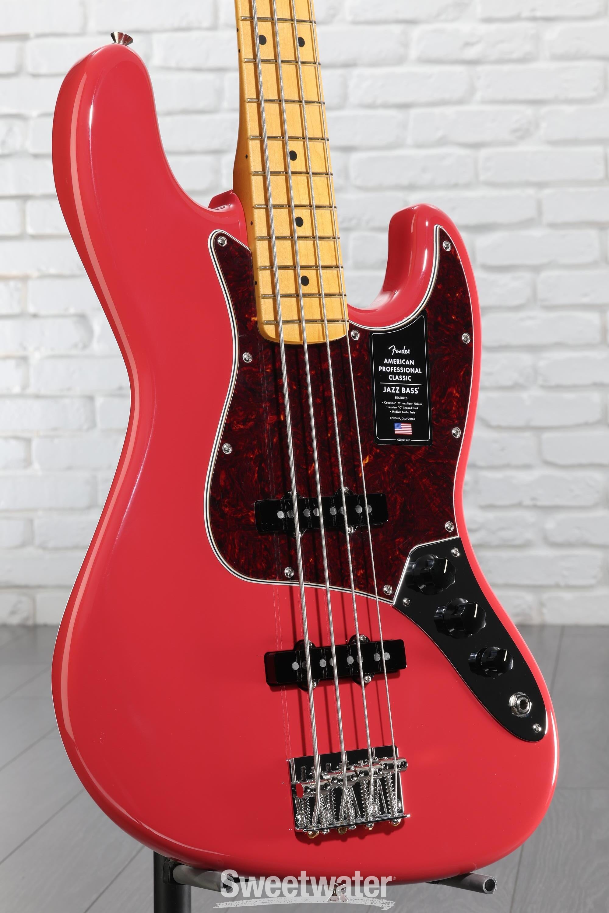 ベース Fender American Professiona Jazz Bass Fender American Professional Classic Jazz Bass - Faded Dakota Red