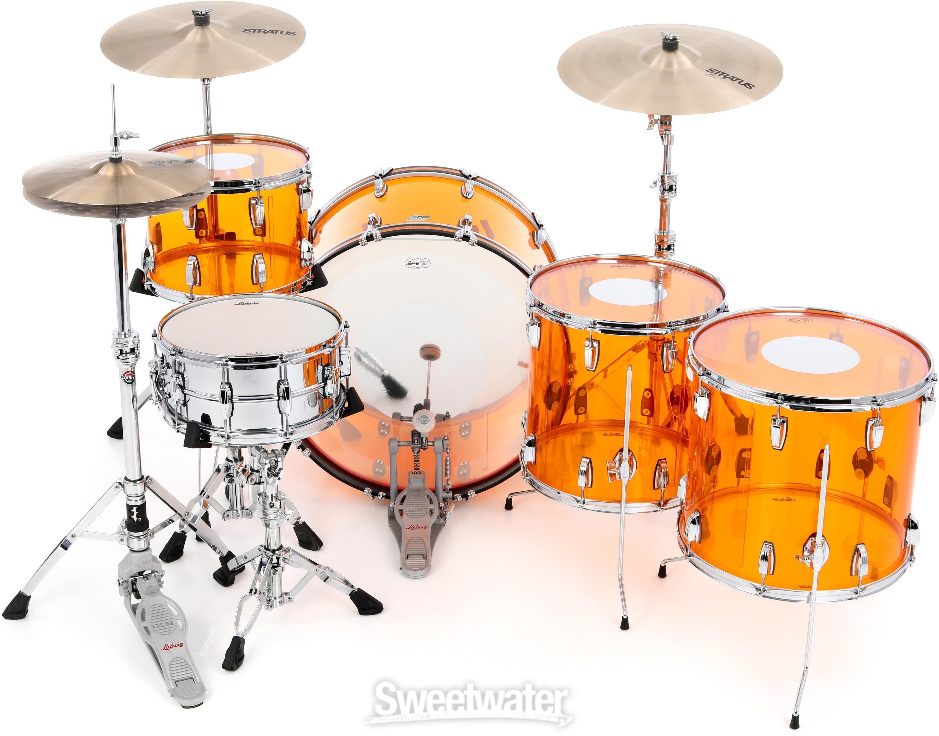 Ludwig Vistalite Zep Pack Shell de 5 pecesLudwig Vistalite Zep Pack Shell de 5 peces  