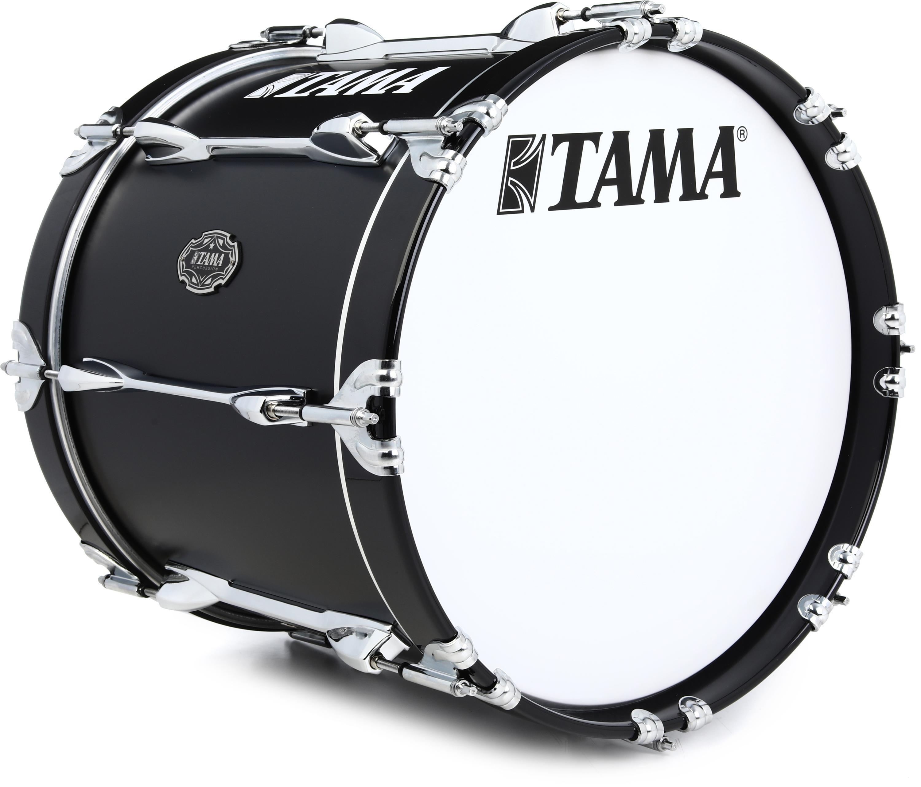 Tama Fieldstar Marching Bass Drum - 14 x 16 inch - Satin Black | Sweetwater