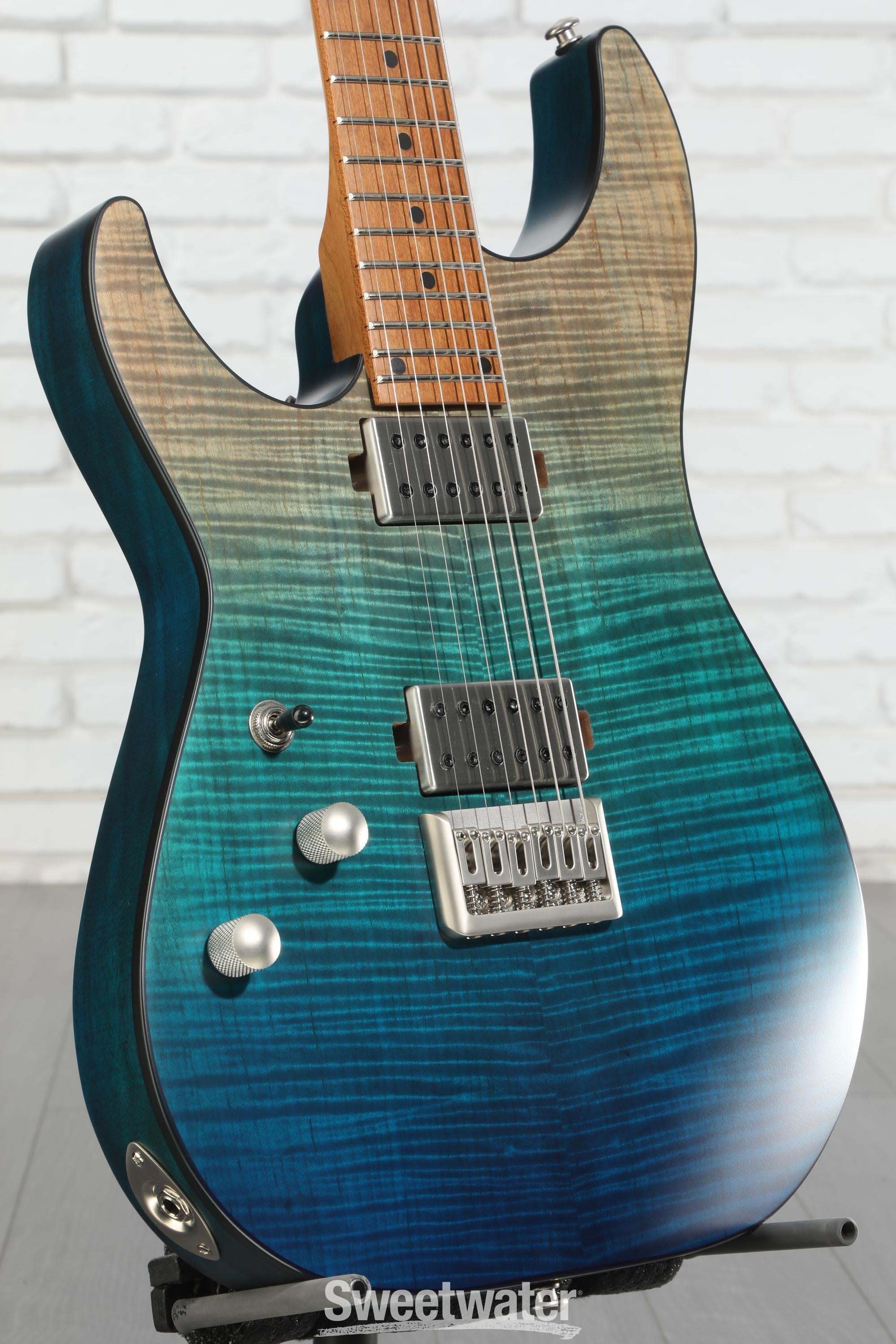 Photo of Schecter C-1 Standard Plus Left-handed Electric Guitar - Blue Fade