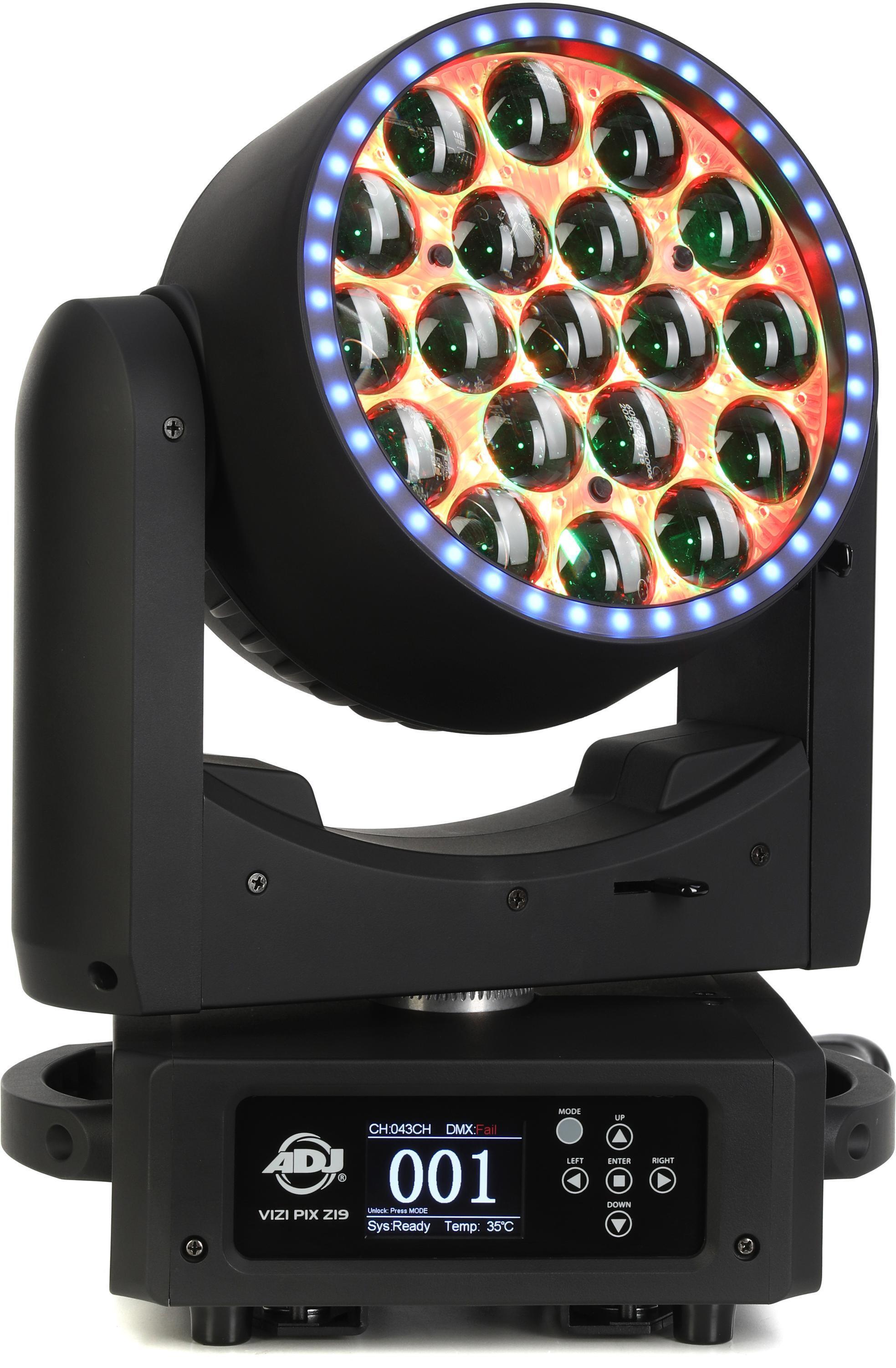 ワイルドライフ ADJ Vizi Pix Z19 Moving-head Wash Fixture | Sweetwater