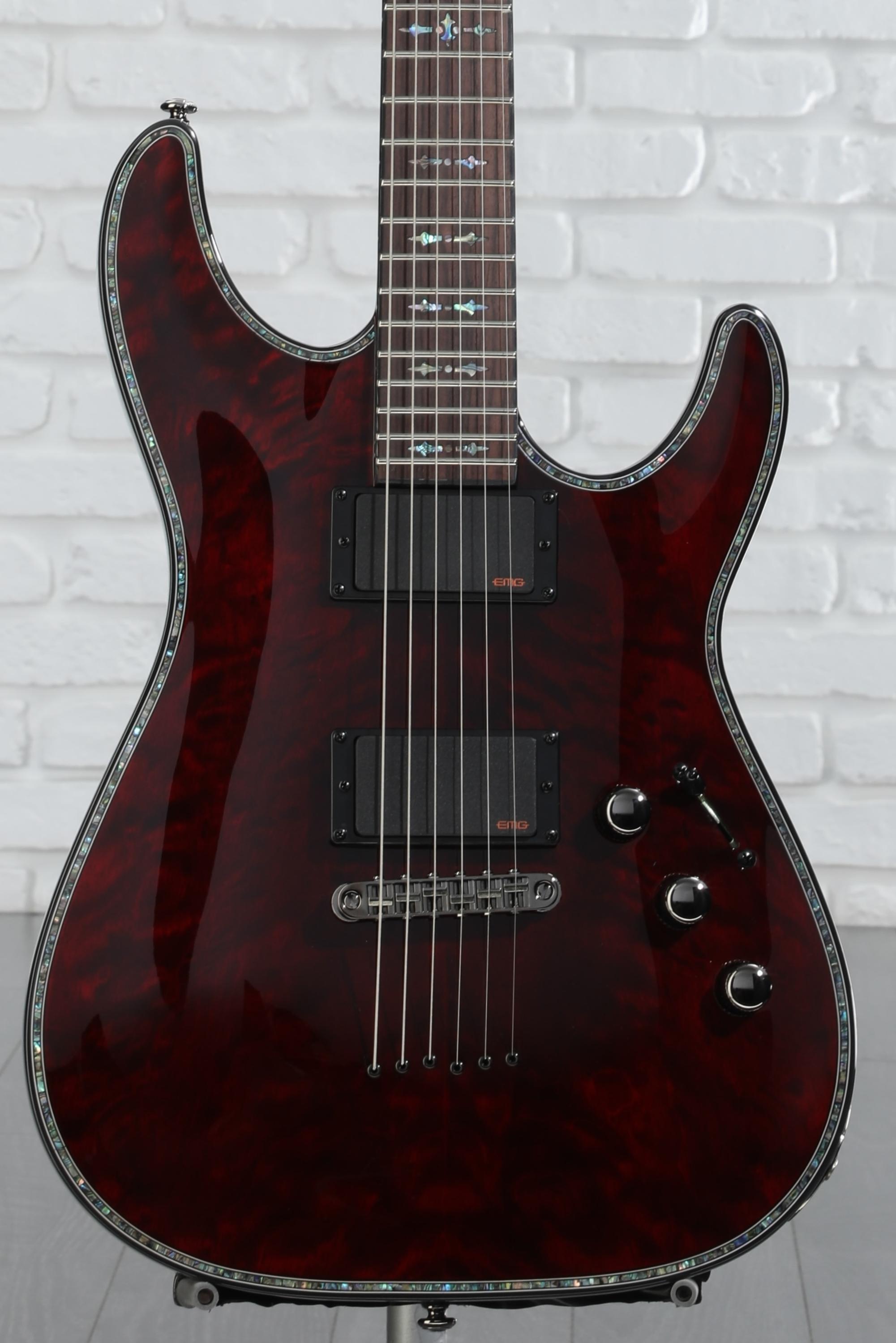 Schecter Hellraiser Extreme C-1 - See Thru Black Satin, EF