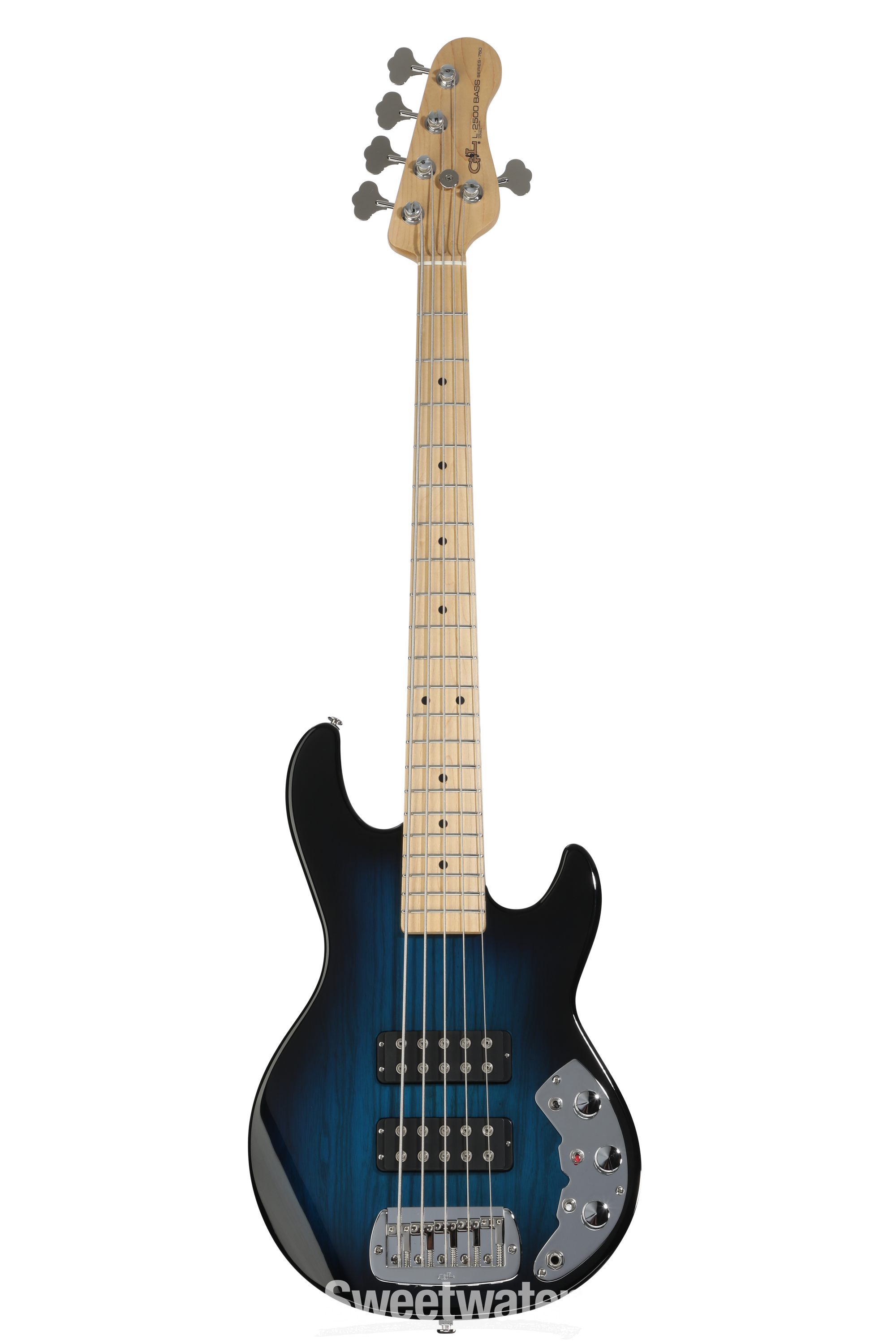 G&L CLF Research L-2500 Series 750 Bass Guitar - Blueburst