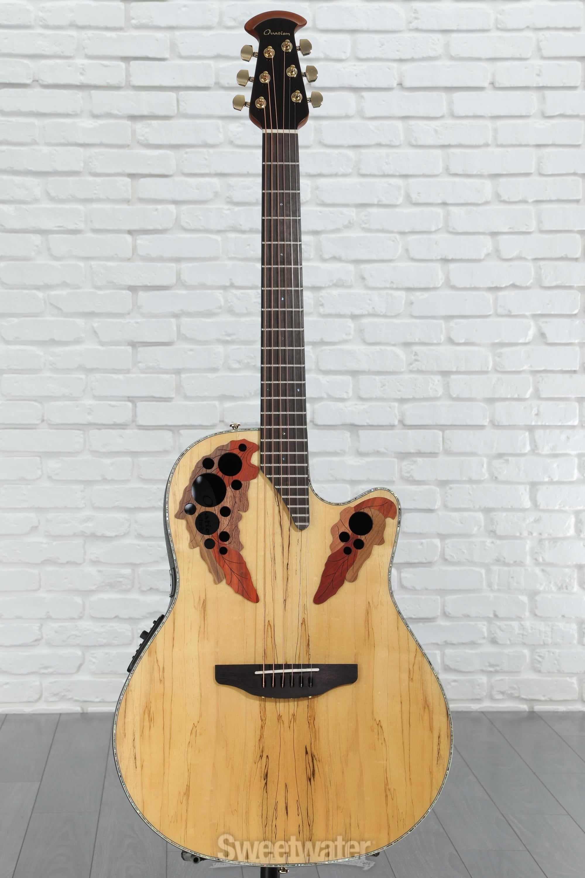 Ovation Celebrity CE44P-PE エレアコ　ケース付き Ovation Celebrity Elite Plus CE44P-FKOA Mid-Depth Acoustic